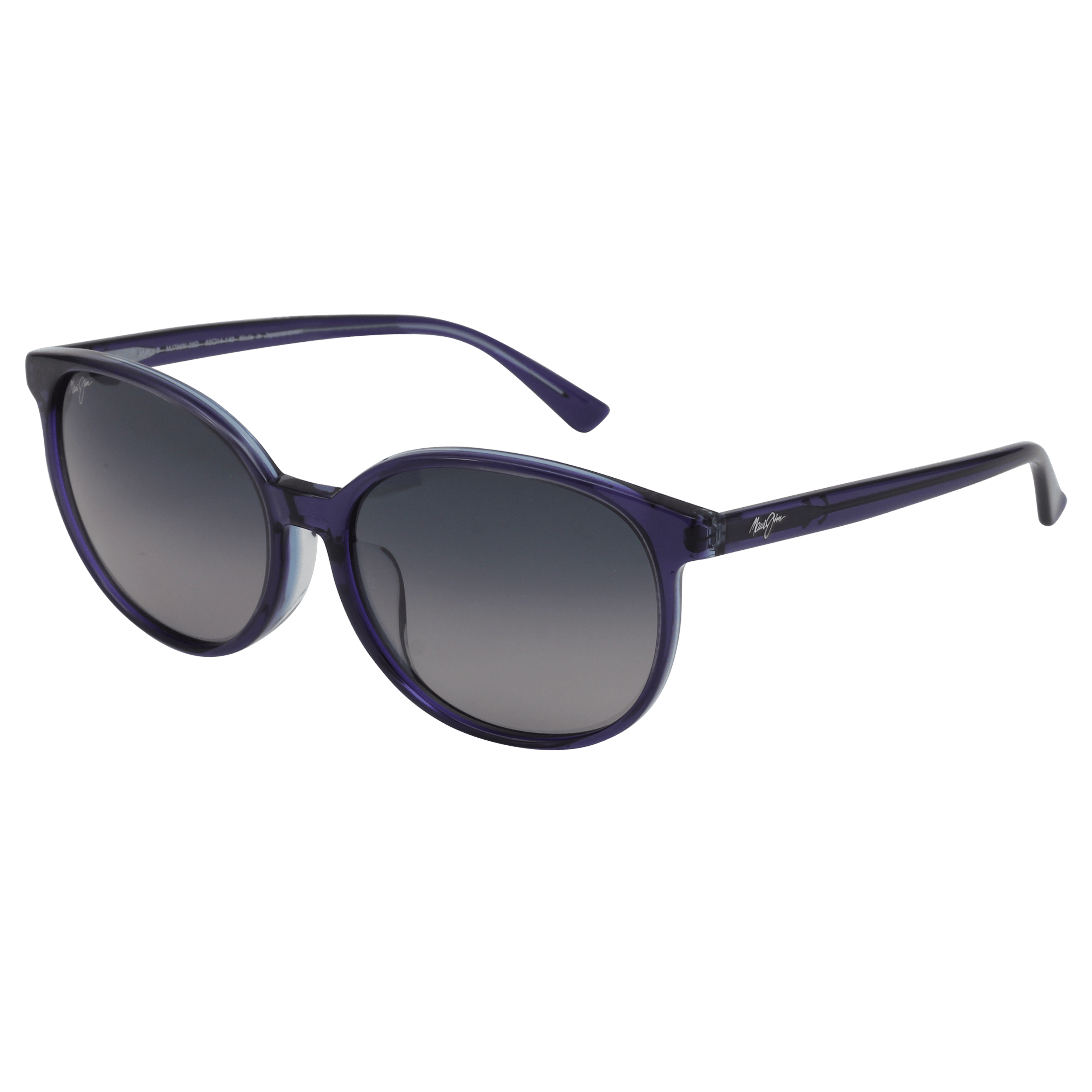 Maui Jim MJ-796 Sunglass Blue Female Full Shell Sunglass — Blue frame — alternate view