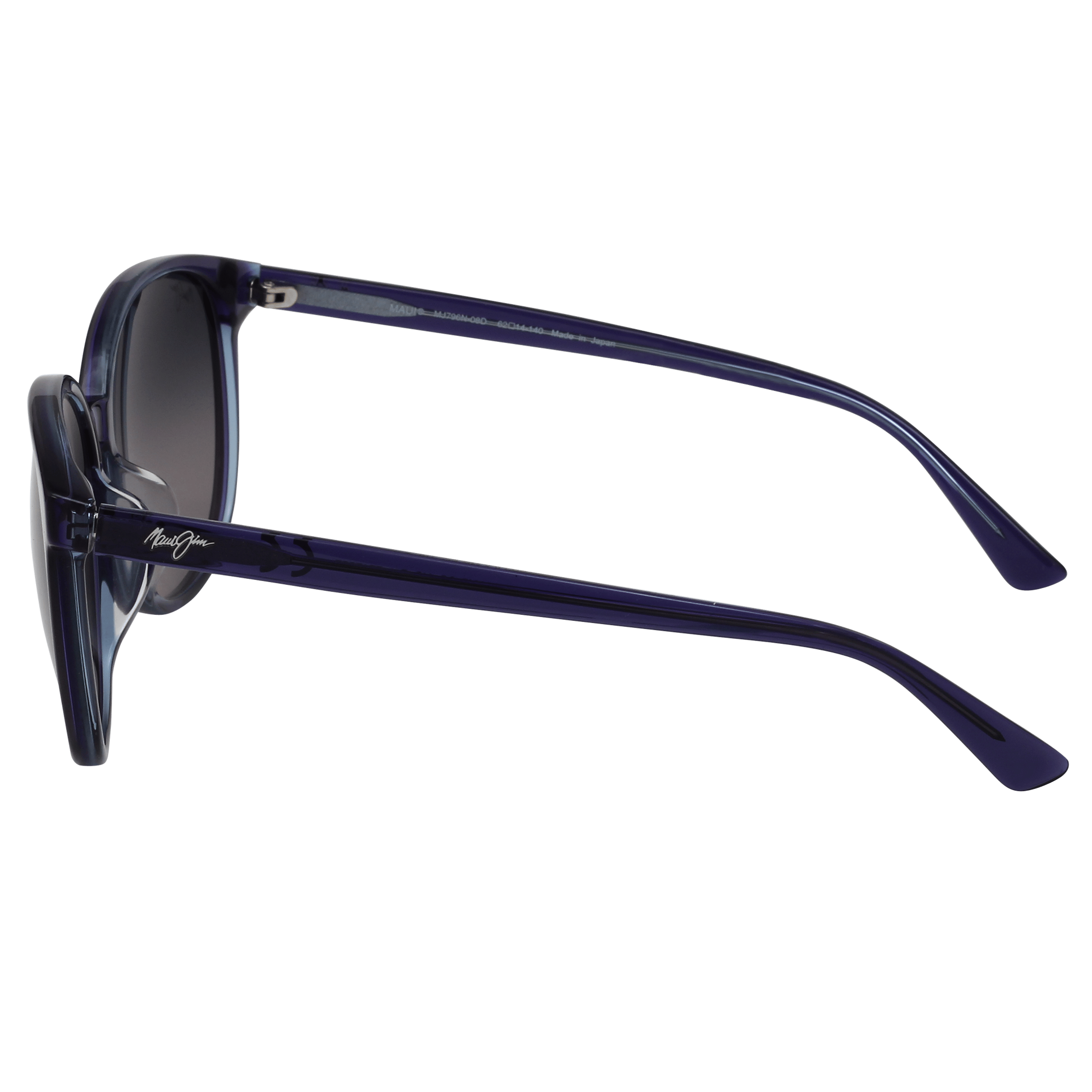 Maui Jim MJ-796 Sunglass Blue Female Full Shell Sunglass — Blue frame — view 3