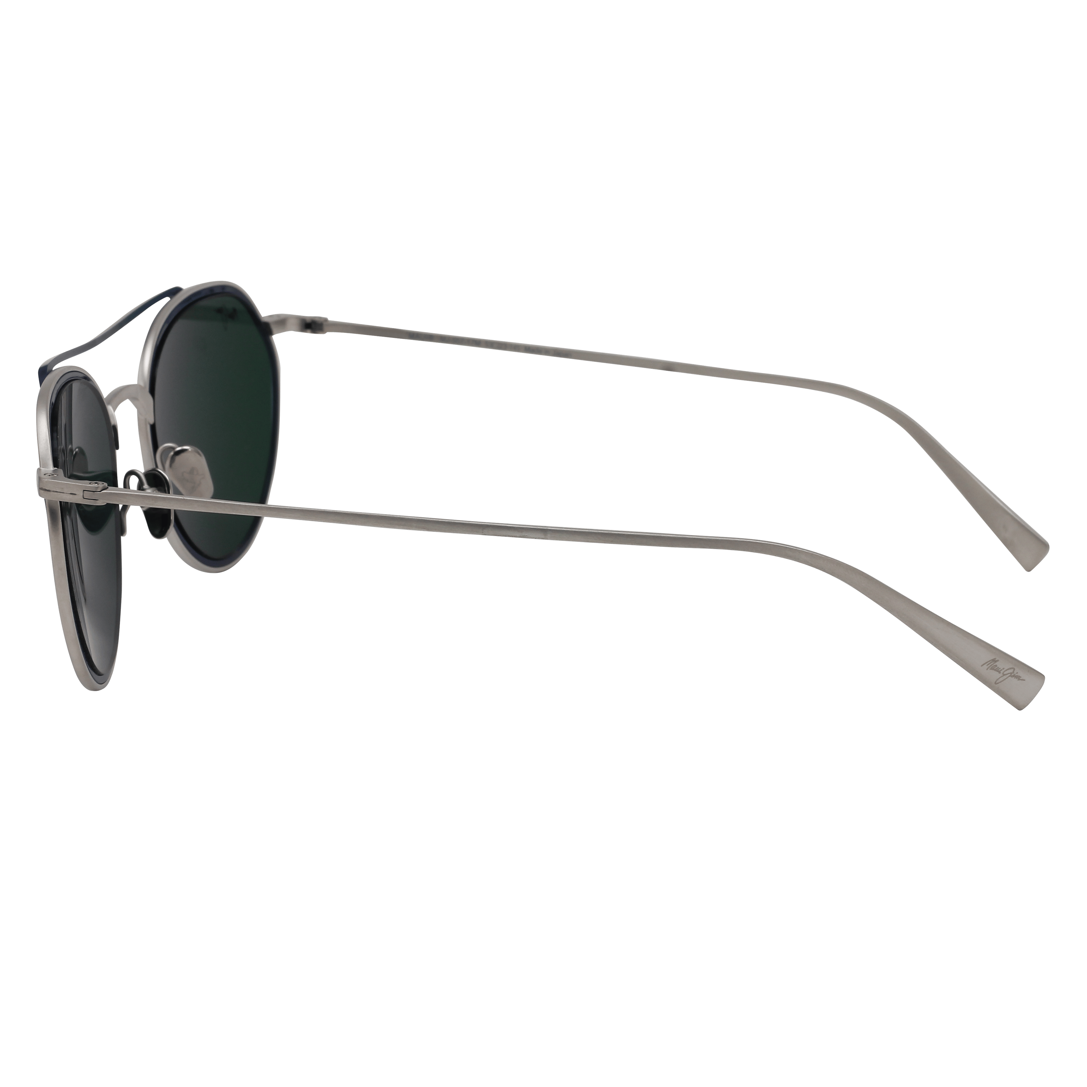 Maui Jim MJ-557 Sunglass Silver Male Full Metal Sunglass — Silver frame — view 3