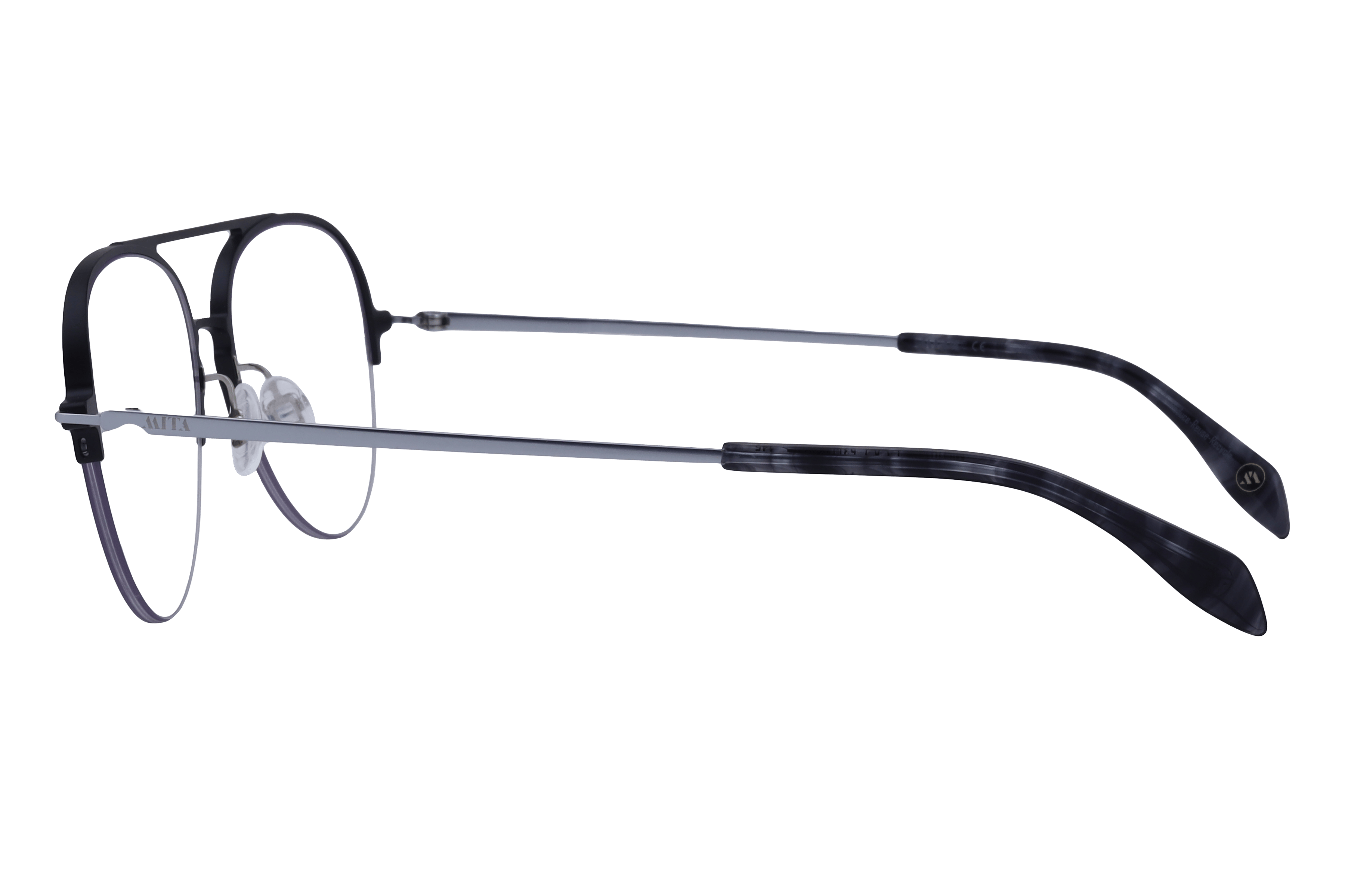 Mita MIO1013 Frame Matt Black Male Supra Metal Frame — Matt Black frame — view 3