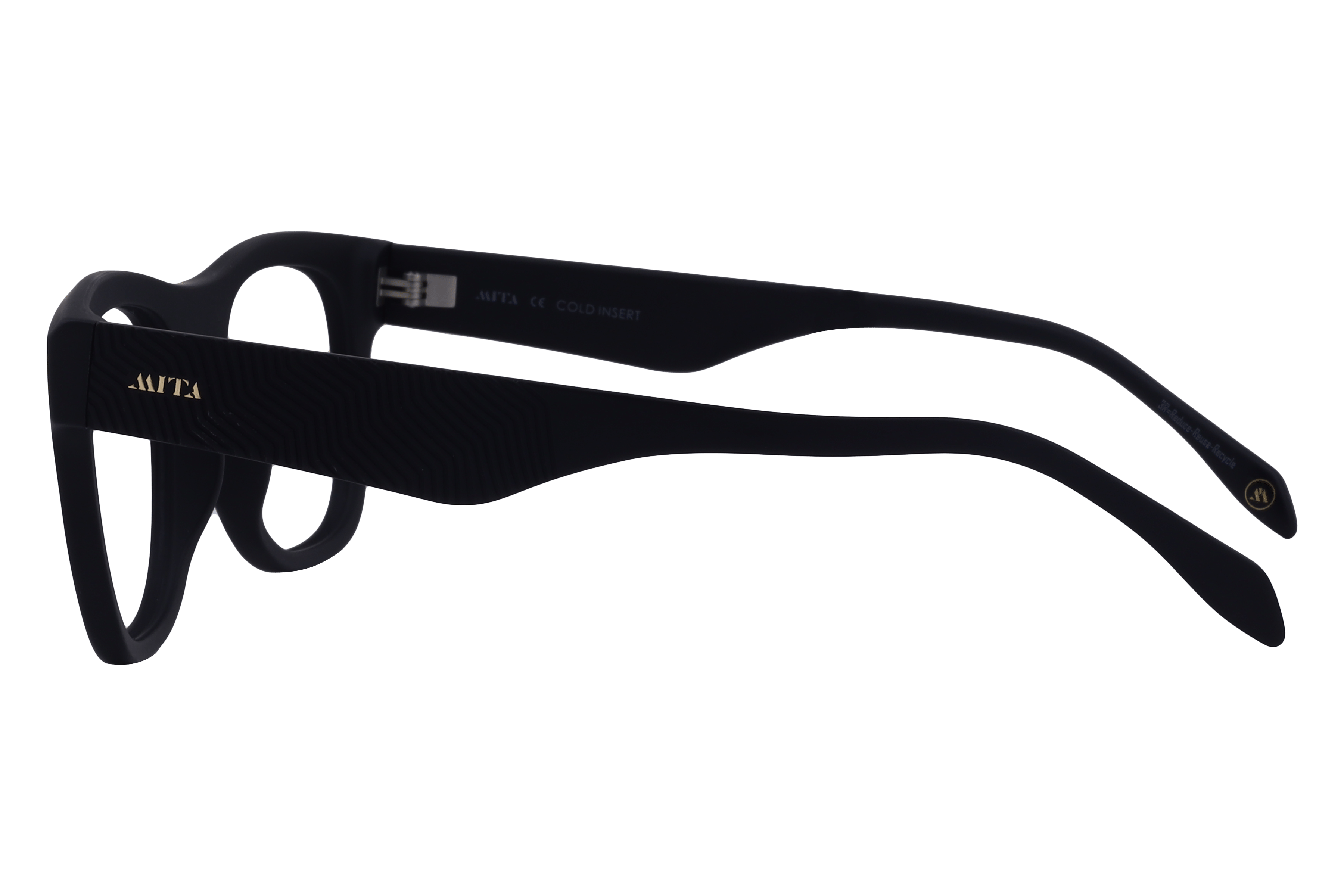 Mita MIO1003 Frame Matt Black Male Full Shell Frame — Matt Black frame — view 3