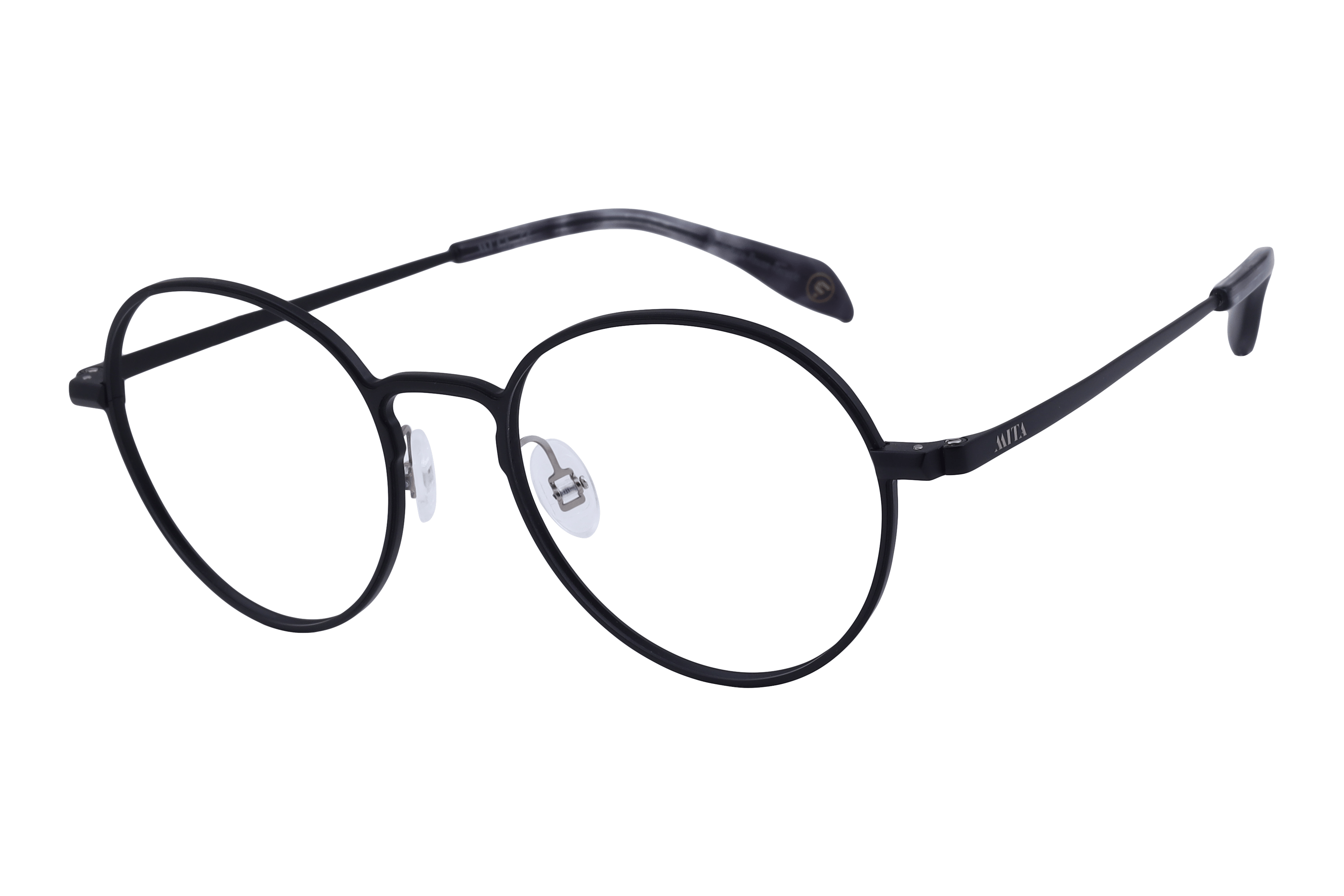 Mita MIO1015 Frame Matt Black Unisex Full Metal Frame — Matt Black frame — alternate view