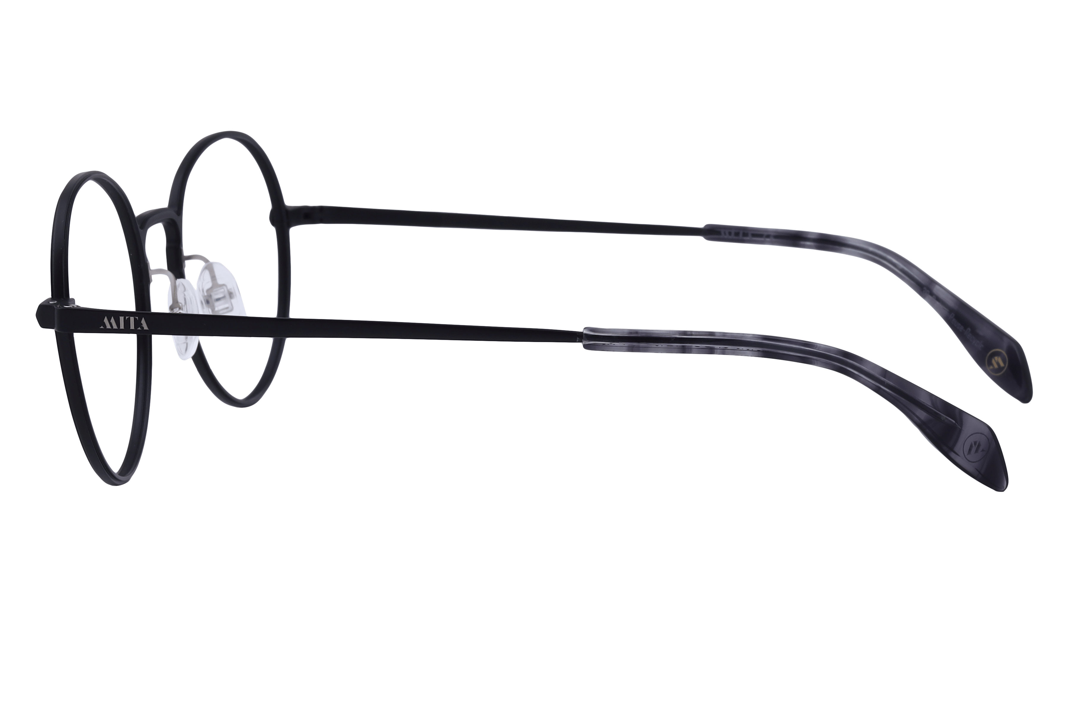 Mita MIO1015 Frame Matt Black Unisex Full Metal Frame — Matt Black frame — view 3