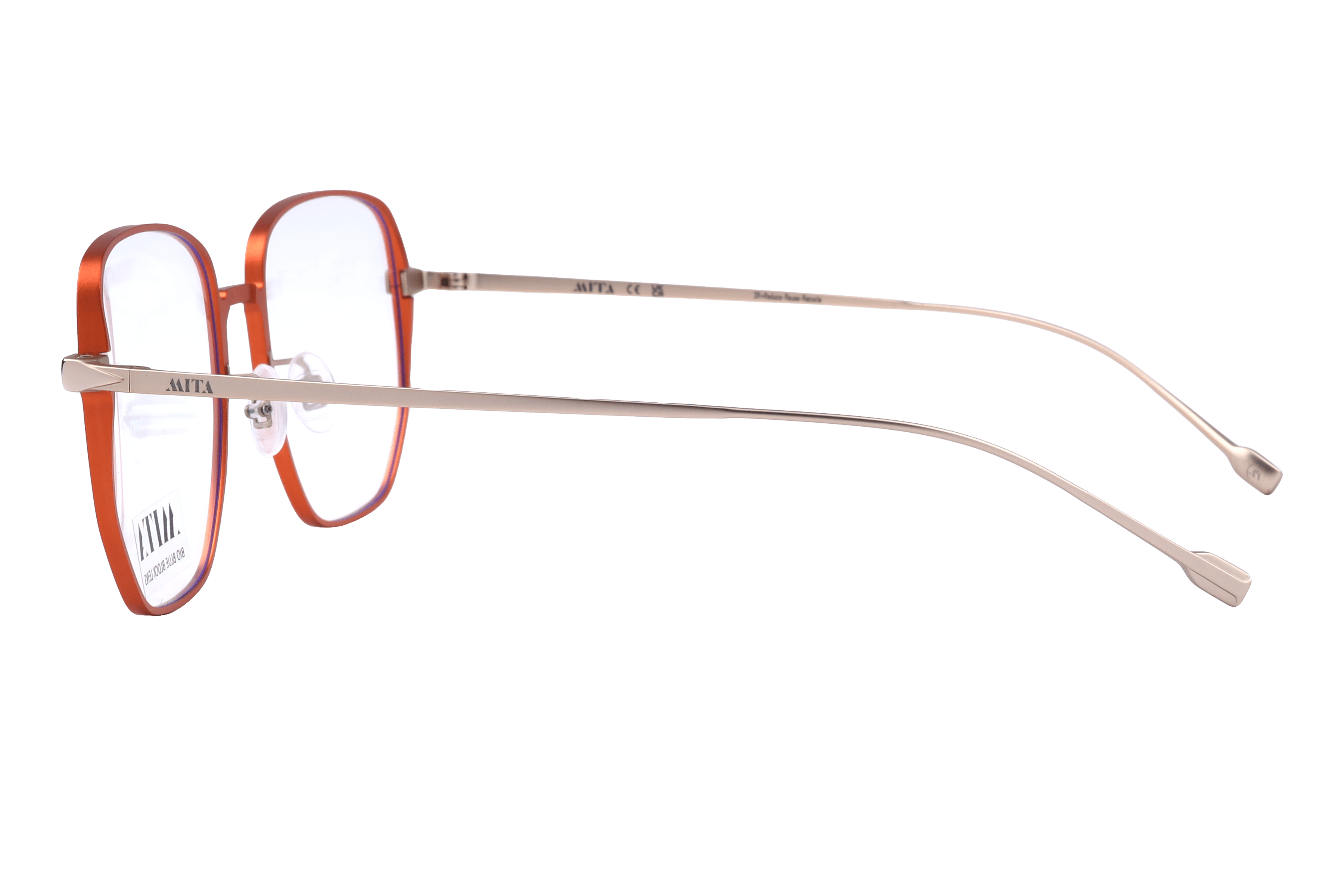 Mita MIO1027 Frame Brown Female Full Metal Frame — Brown frame — view 3