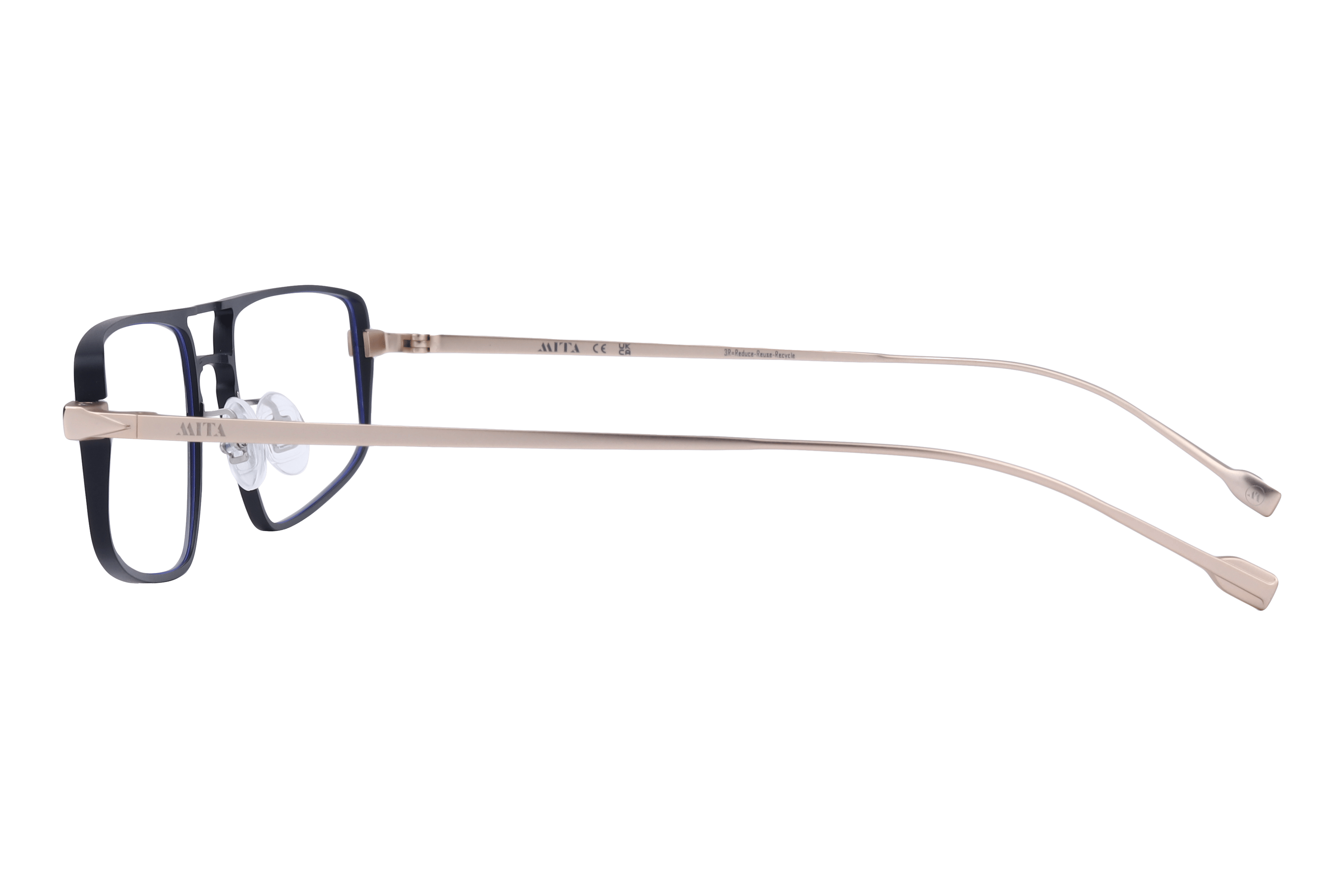 Mita MIO1028 Frame Black Male Full Metal Frame — Black frame — view 3