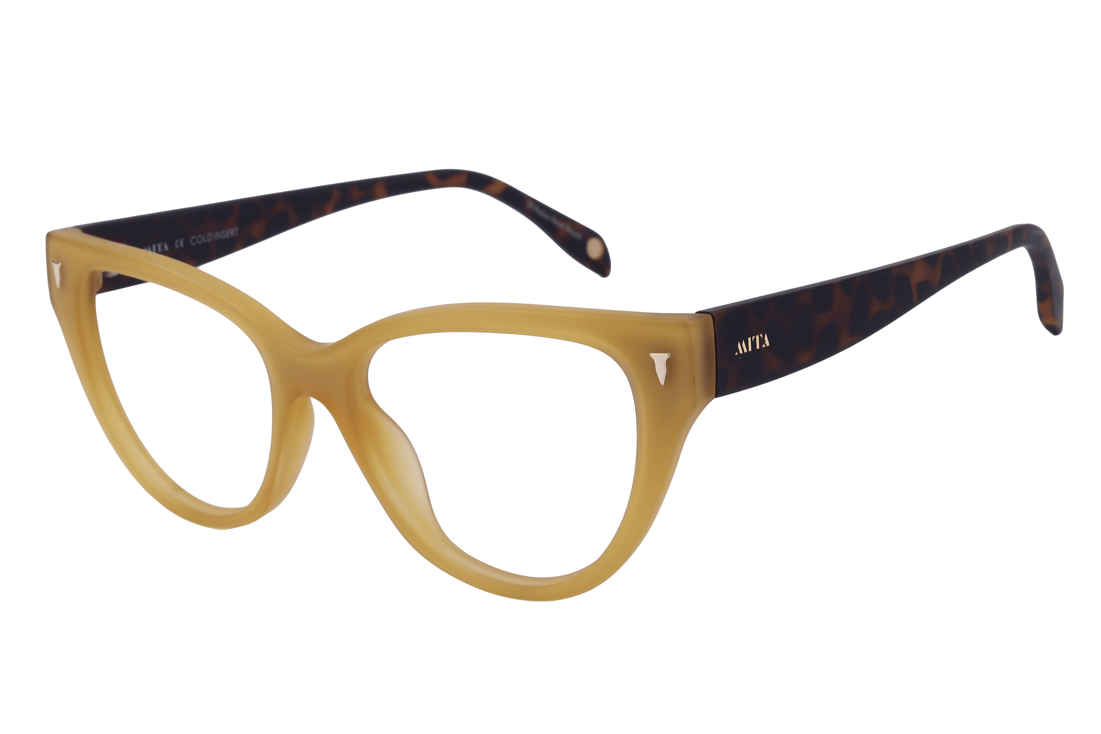 Mita MIO1022 Frame Yellow Female Full Shell Frame — Yellow frame — alternate view