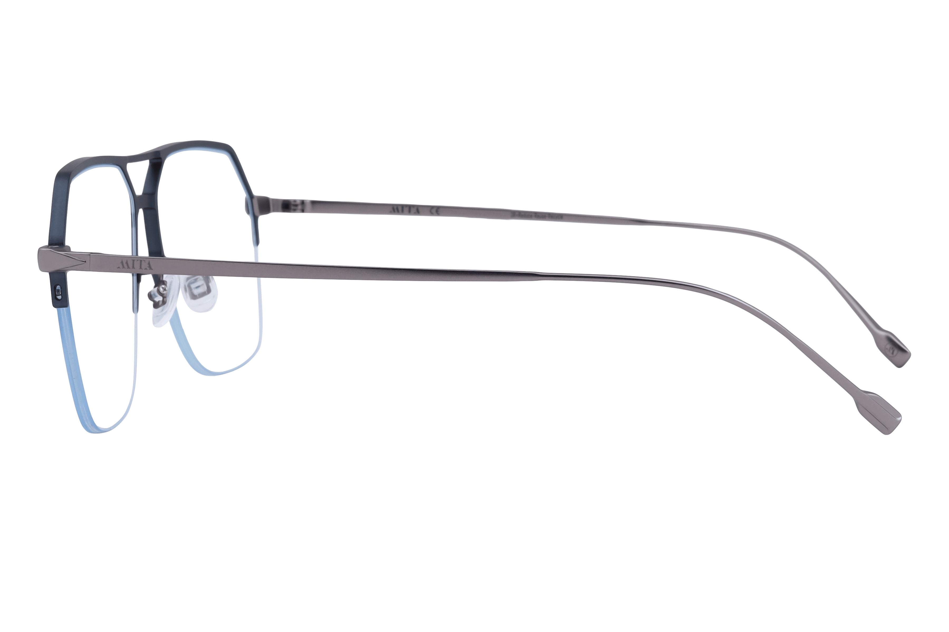 Mita MIO1019 Frame Blue Male Supra Metal Frame — Blue frame — view 3