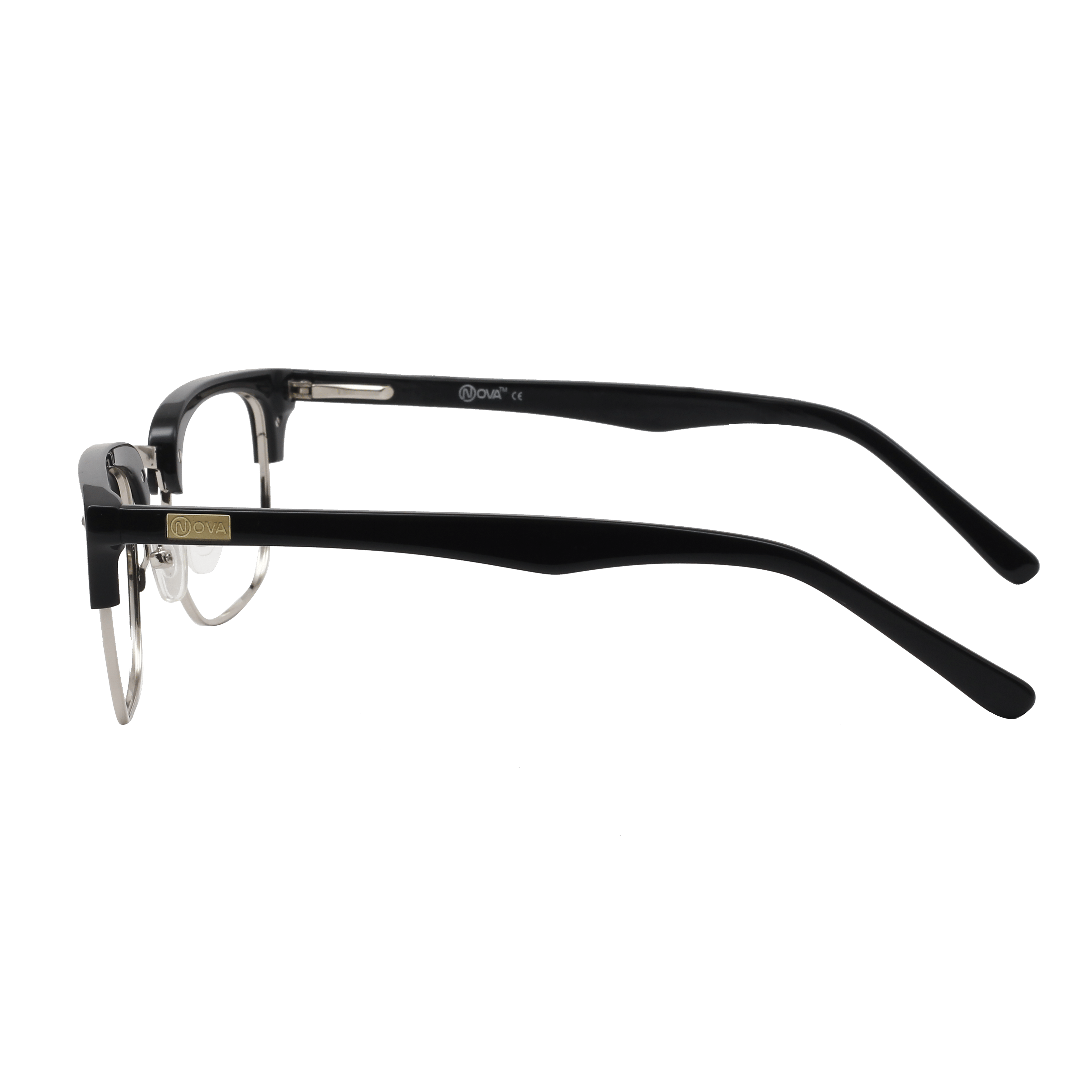 Nova NVF2917 Frame Silver Male Full Shell Frame — Silver frame — view 3