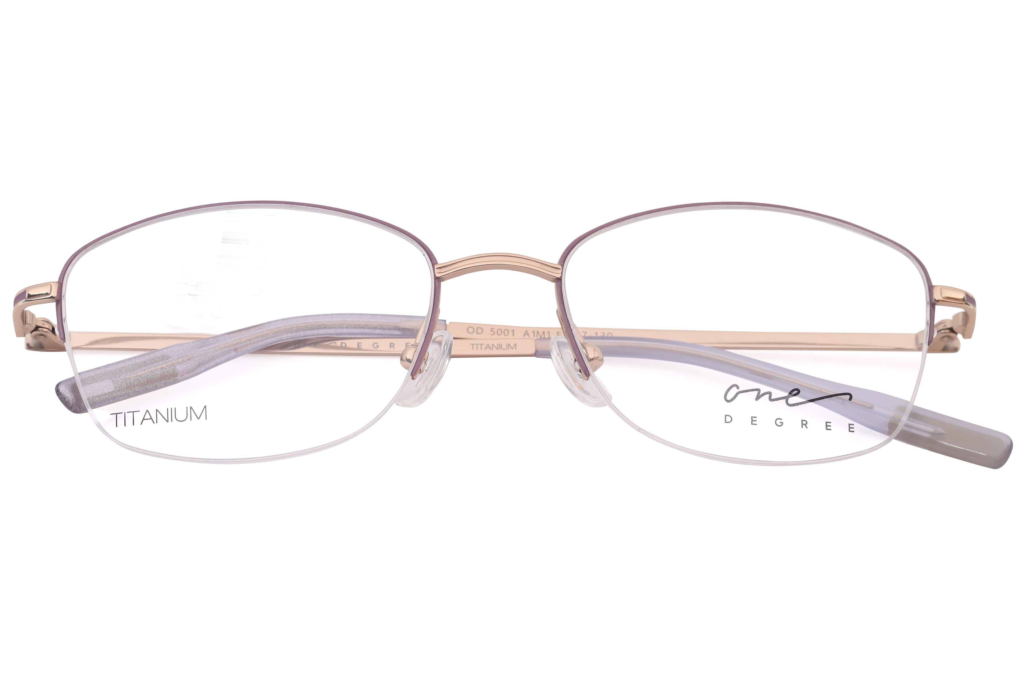 One Degree OD5001 Frame Matt Violet Female Supra Titanium Frame — Matt Violet frame — view 3