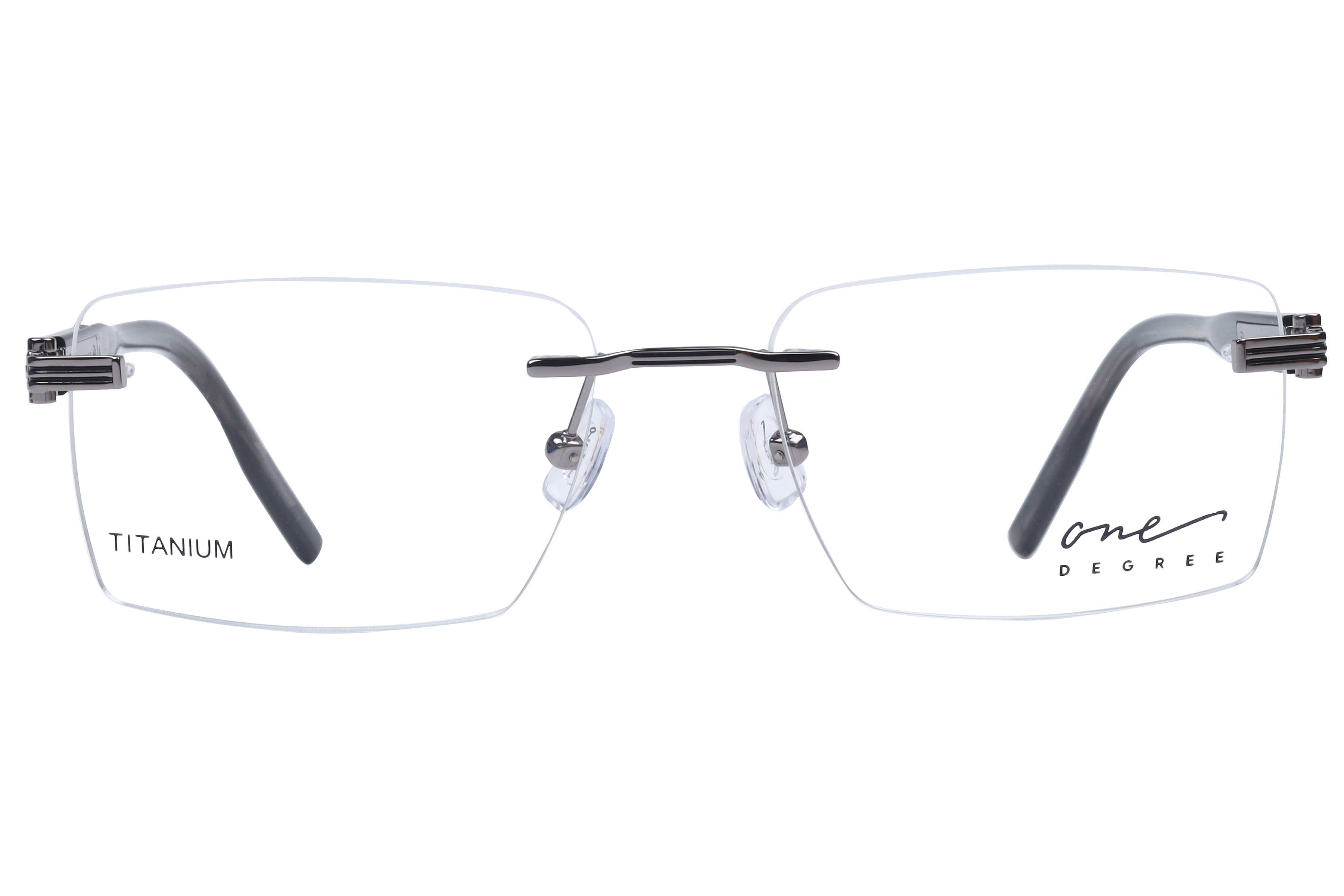 One Degree OD1008 Frame Gun Metal Male RimLess Shell — Gun Metal frame