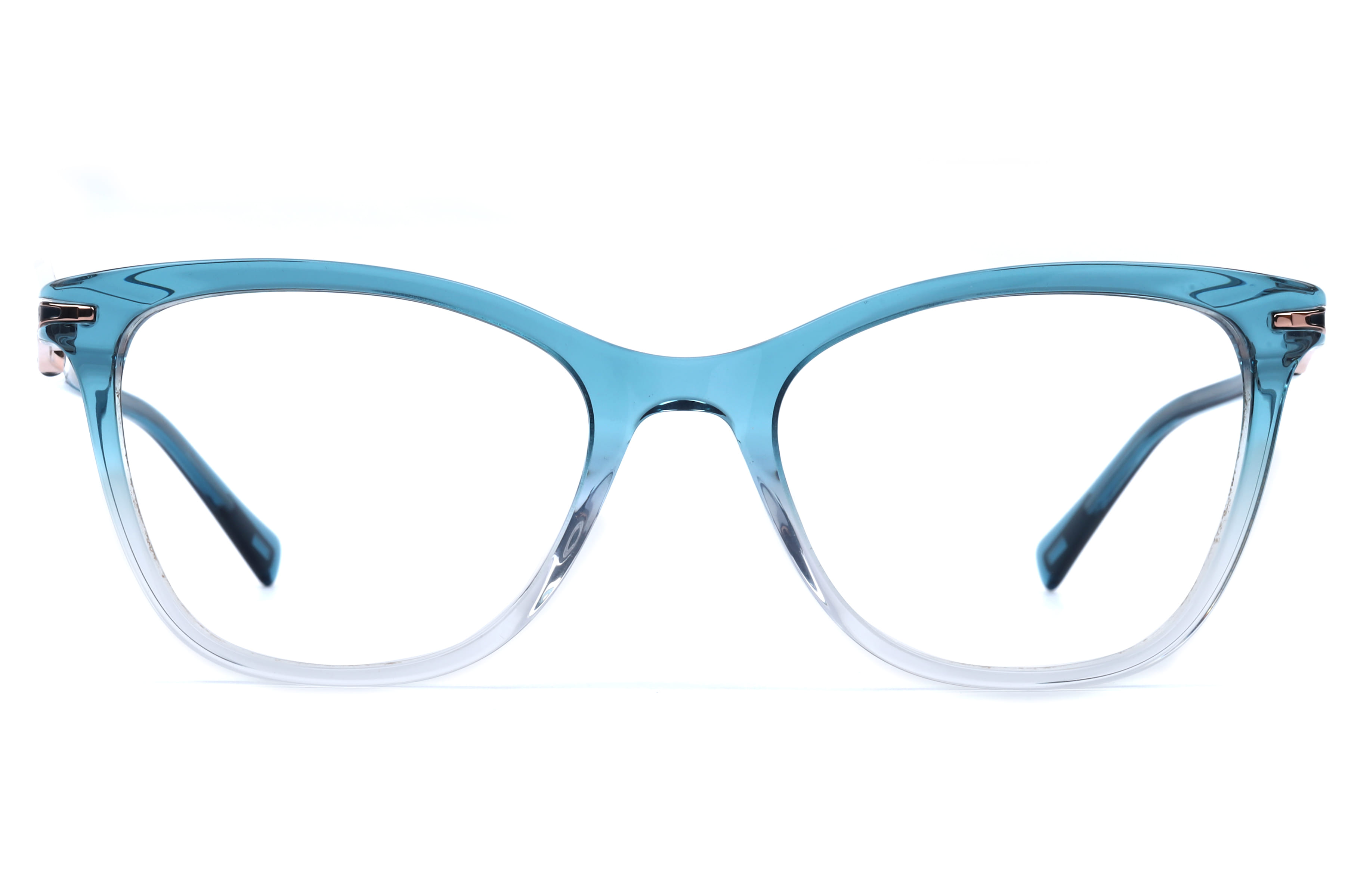 One Degree OD8001 Frame Transparent Blue Female Full Titaniu — Transparent Blue frame