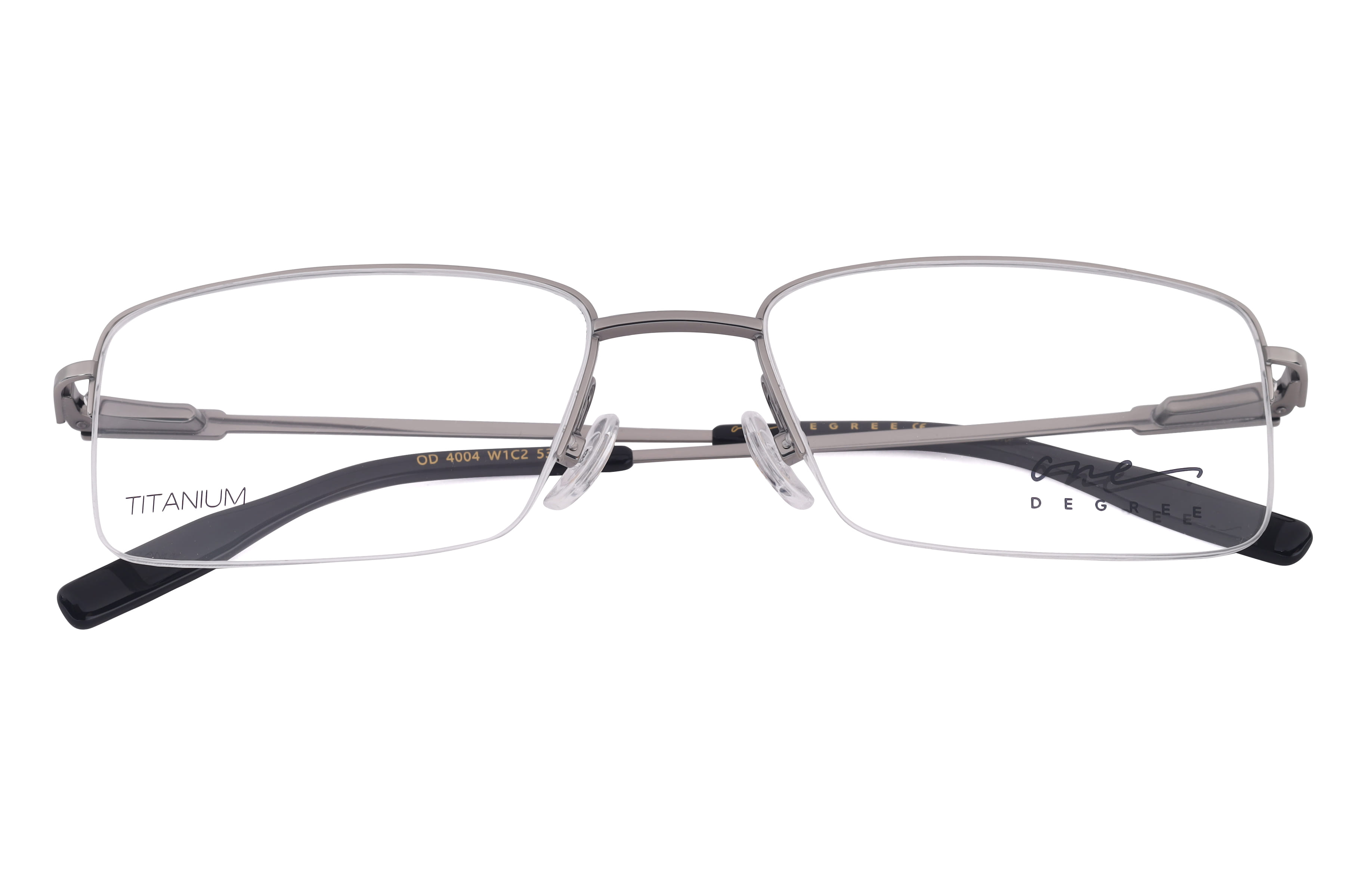 One Degree OD4004 Frame Gun Metal Male Supra Titanium Frame — Gun Metal frame — view 4