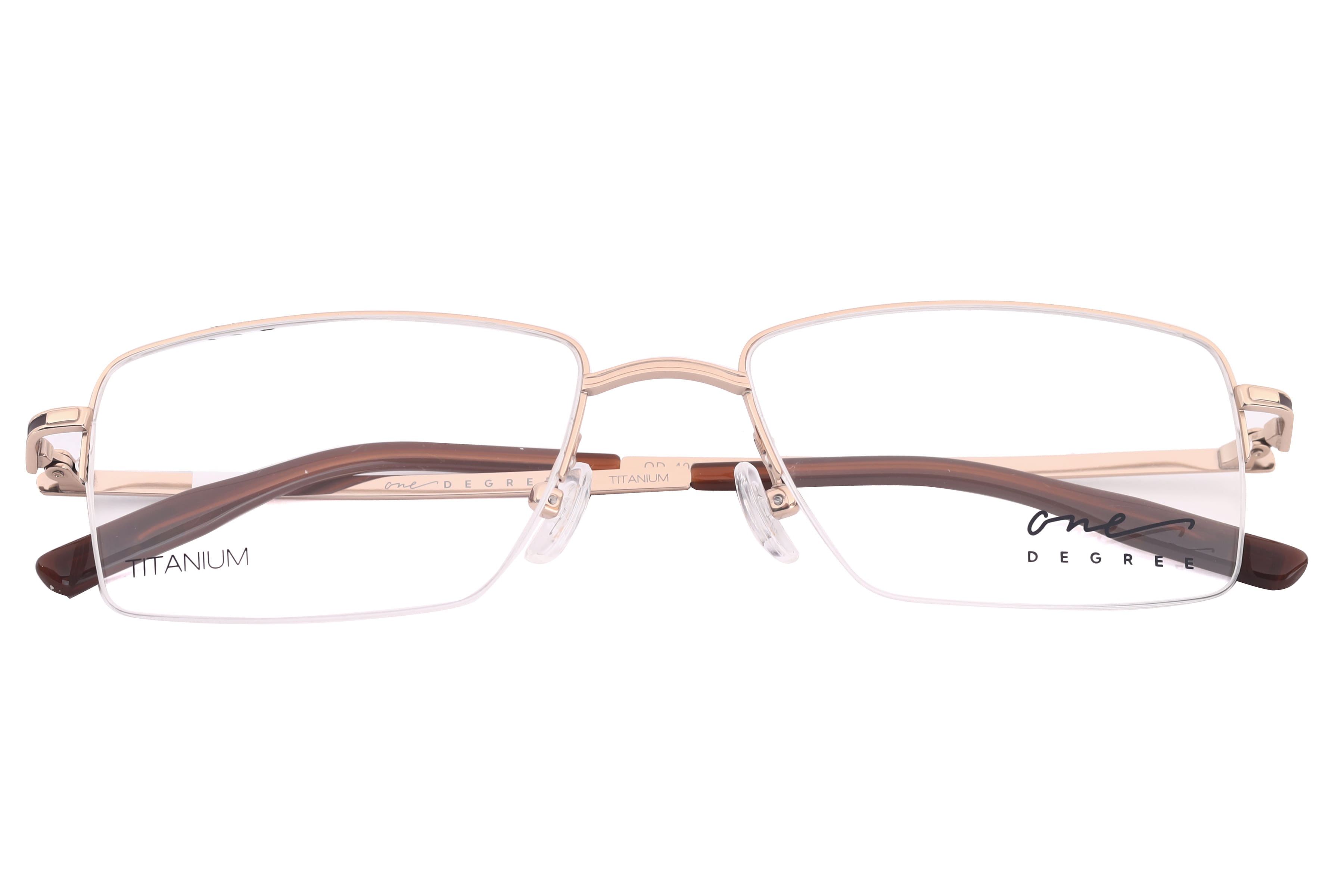 One Degree OD4003 Frame Gold Male Supra Titanium Frame — Gold frame — view 4