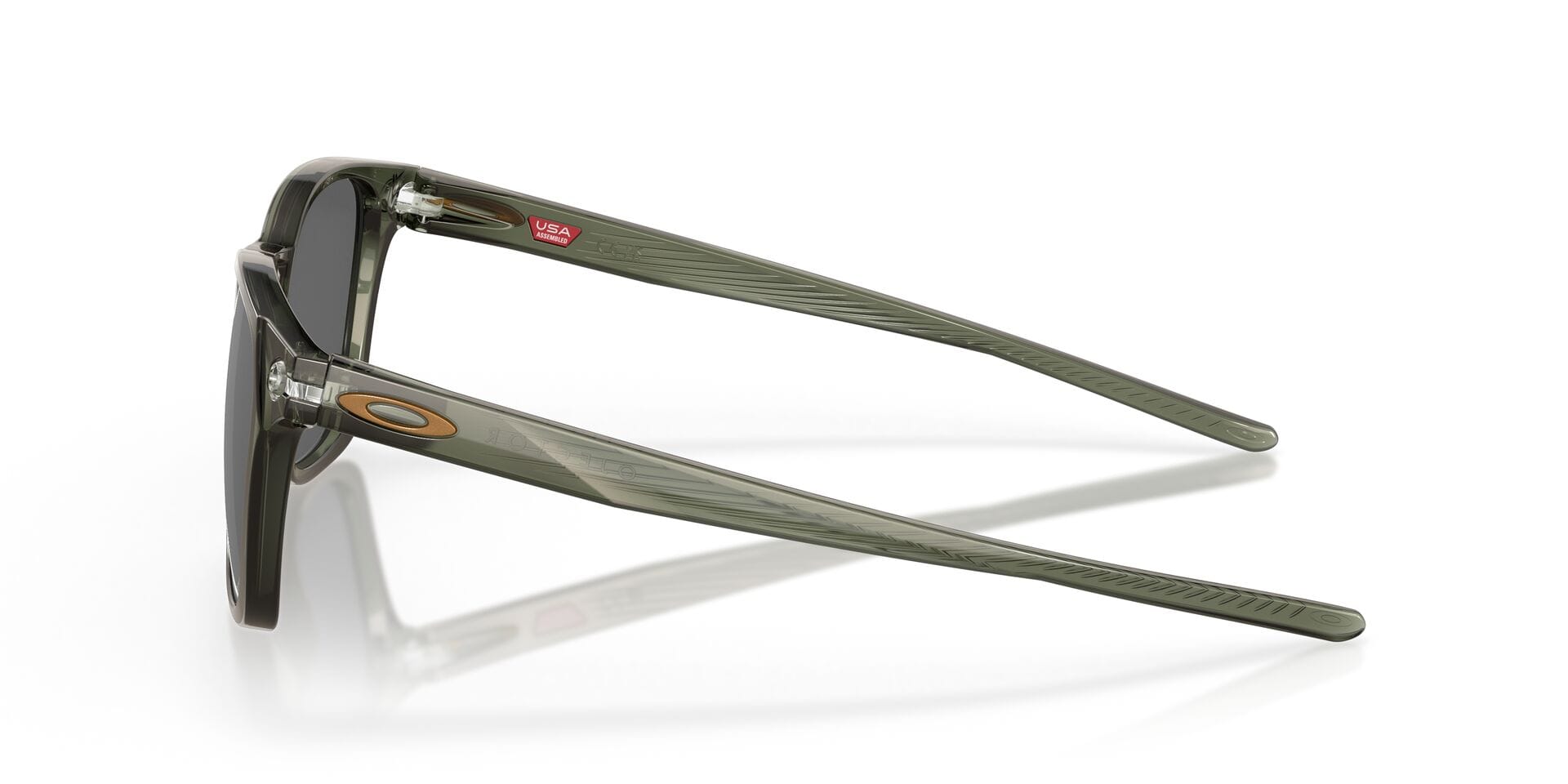 Oakley 0OO9018 Sunglass Olive Male Full Shell Sunglass — Olive frame — view 3