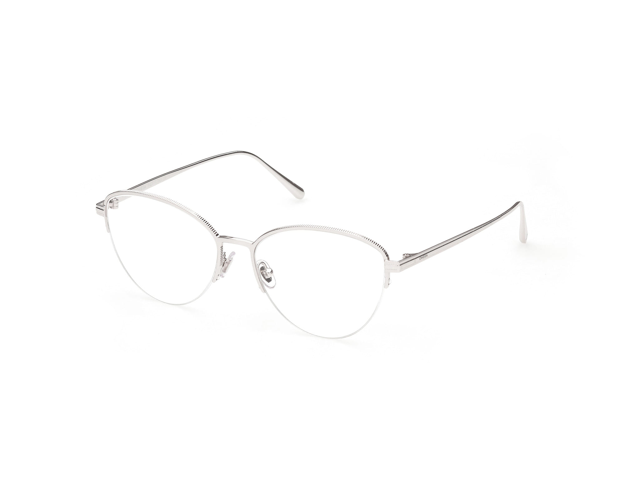 Omega 5029 Frame Silver Female Supra Metal Frame — Silver frame — alternate view