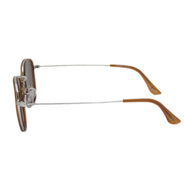 Coolers S0617TG Sunglass Brown Unisex Full Metal Sunglass — Brown frame — view 3
