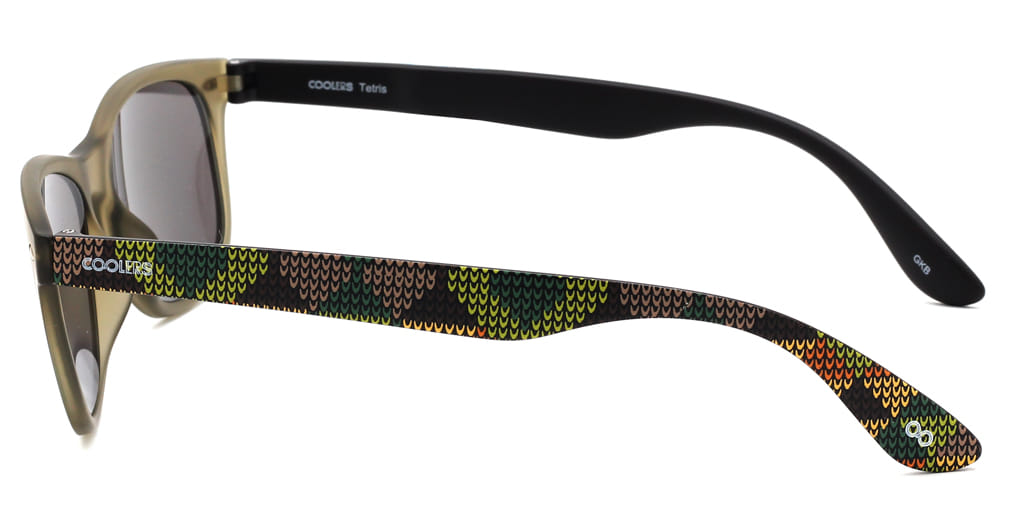 Coolers 0218C Sunglass Grey Unisex Full Shell Sunglass — Grey frame — view 4