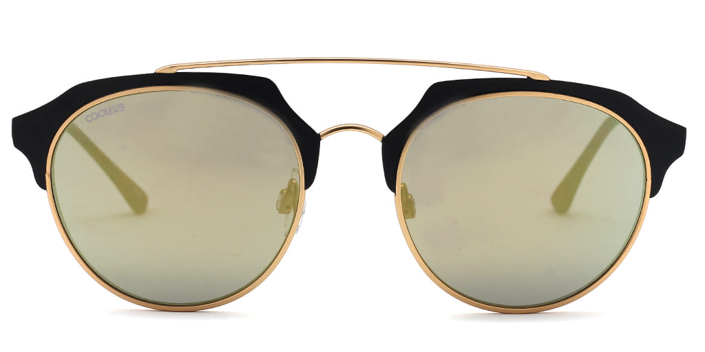 Coolers S0418C Sunglass Gold Unisex Full Shell — Gold frame