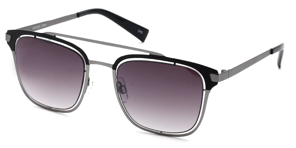 Coolers S0518C Sunglass Gun Metal Male Full Metal Sunglass — Gun Metal frame — view 2