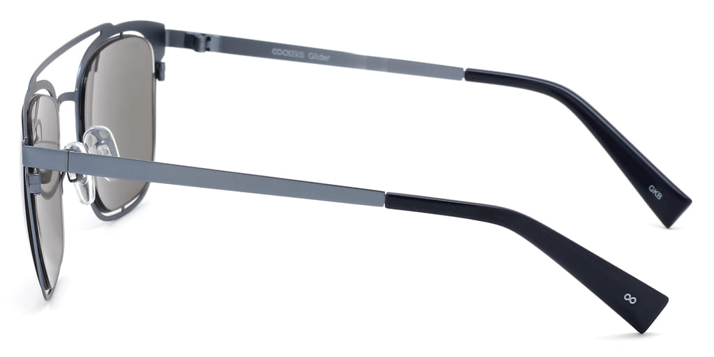Coolers S0518C Sunglass Blue Male Full Metal Sunglass — Blue frame — view 4