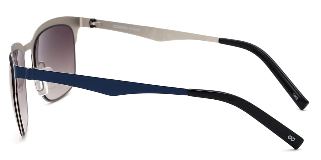 Coolers S0618C Sunglass Blue Male Full Metal Sunglass — Blue frame — view 4