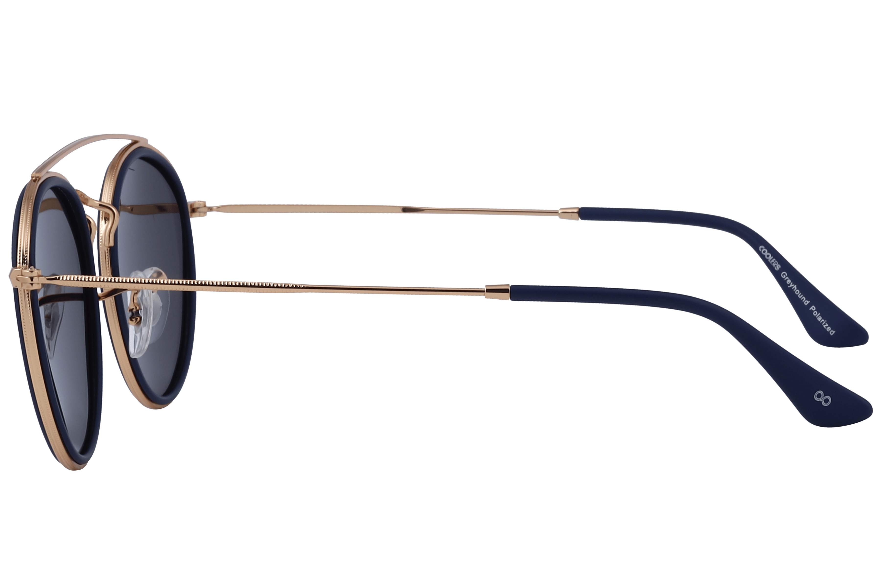 Coolers 17011 Sunglass Blue Unisex Full Metal Sunglass — Blue frame — view 3