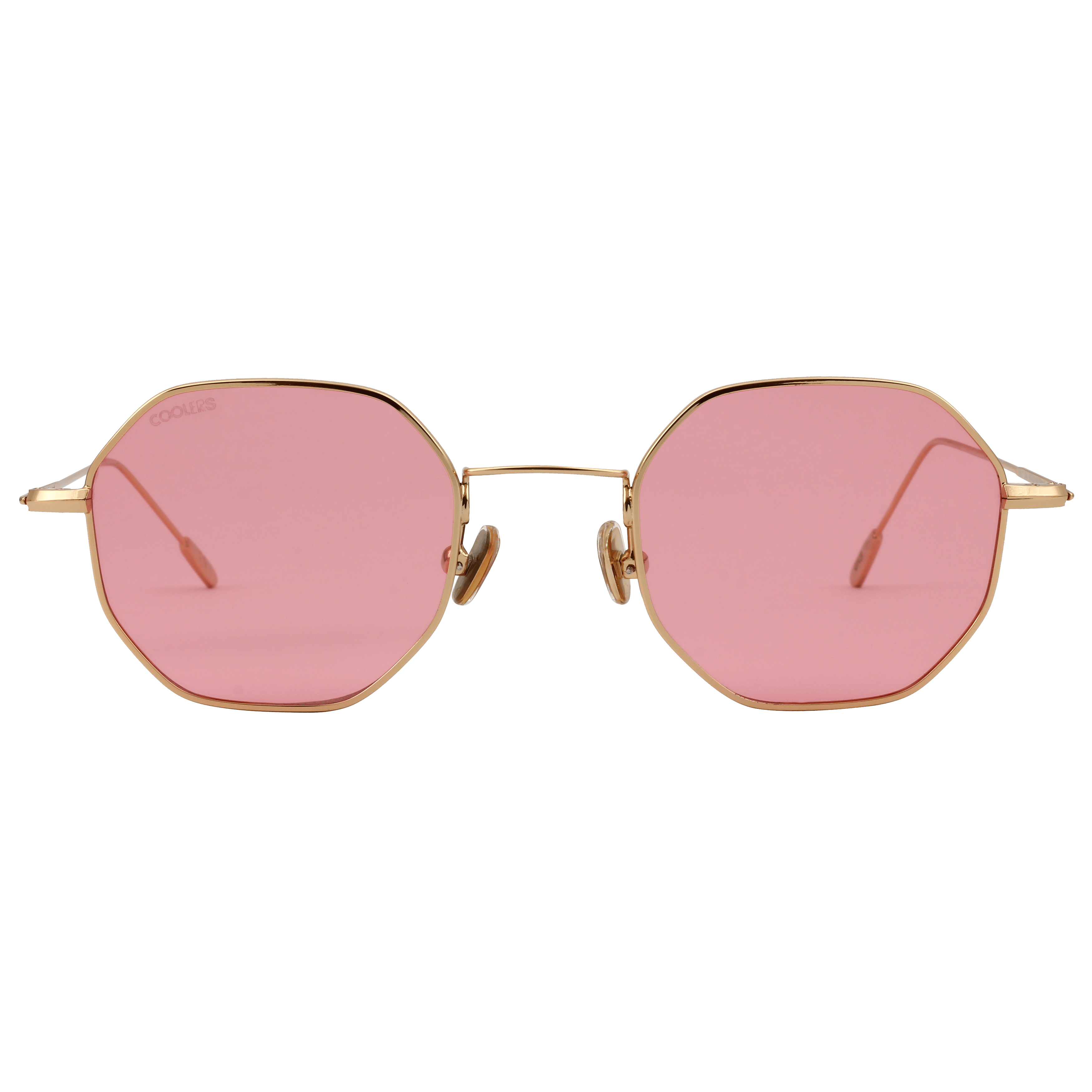 Coolers 17017 Sunglass Gold Unisex Full Metal Sunglass — Gold frame — view 2