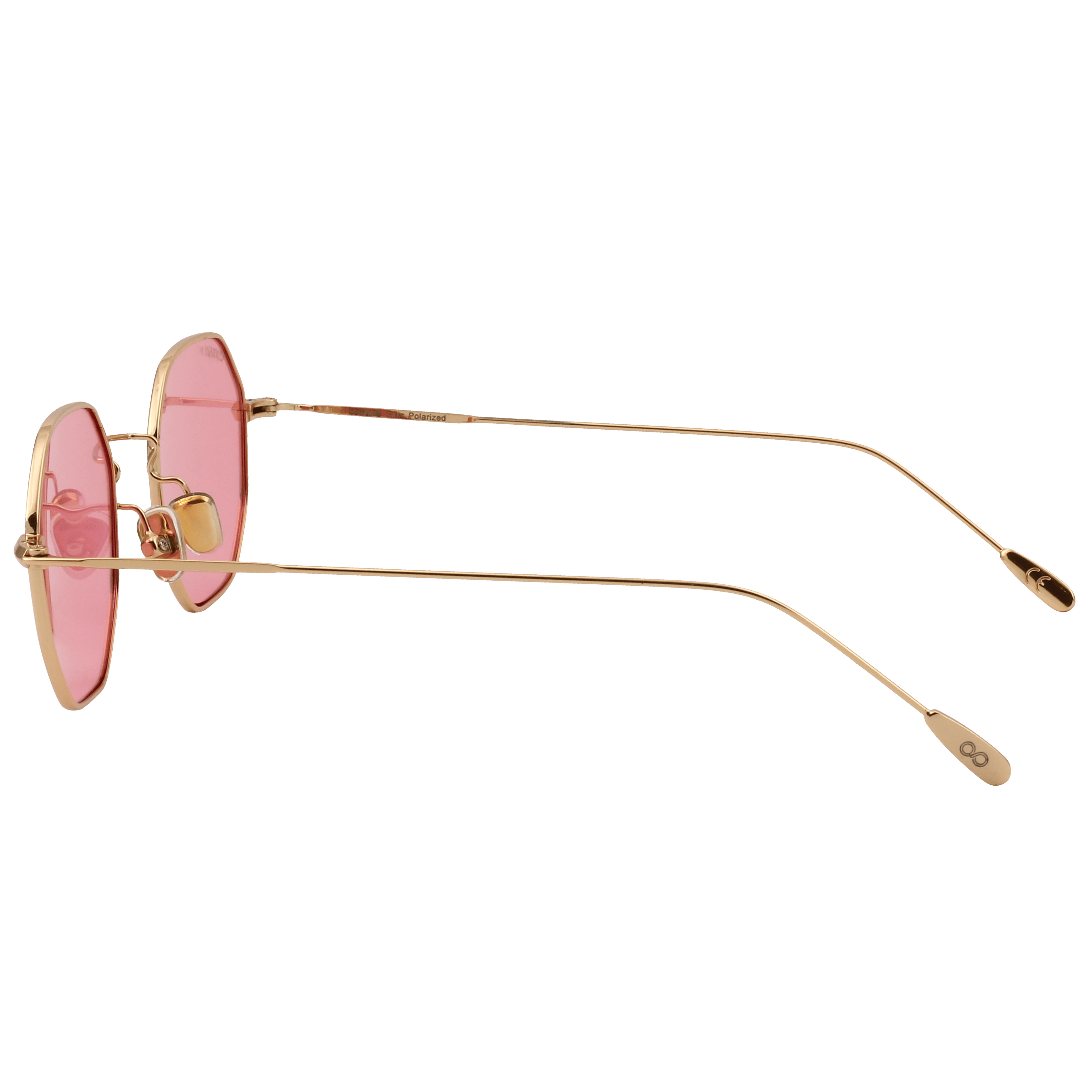 Coolers 17017 Sunglass Gold Unisex Full Metal Sunglass — Gold frame — view 3