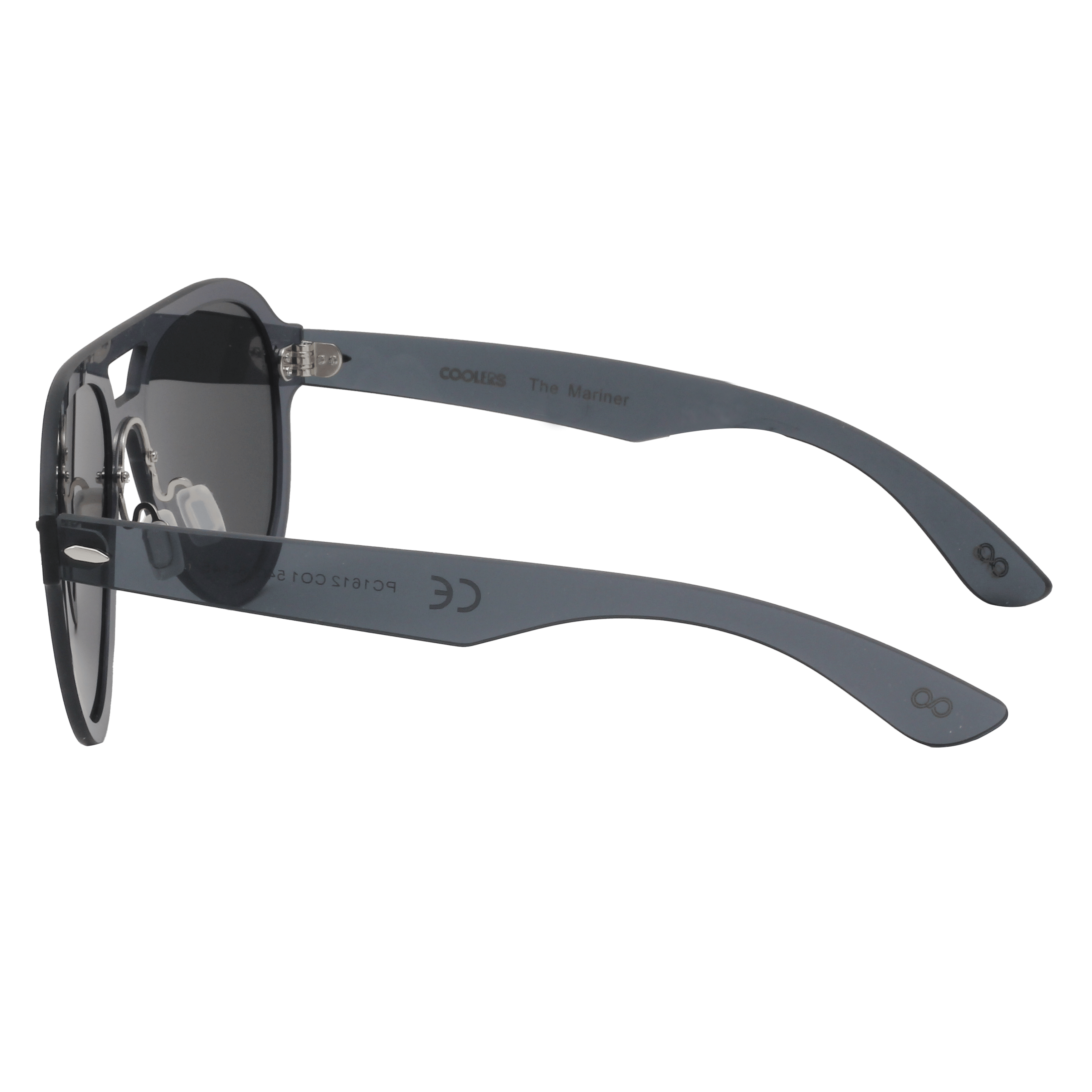 Coolers PC1612 Sunglass Grey Male Full Shell Sunglass — Grey frame — view 3