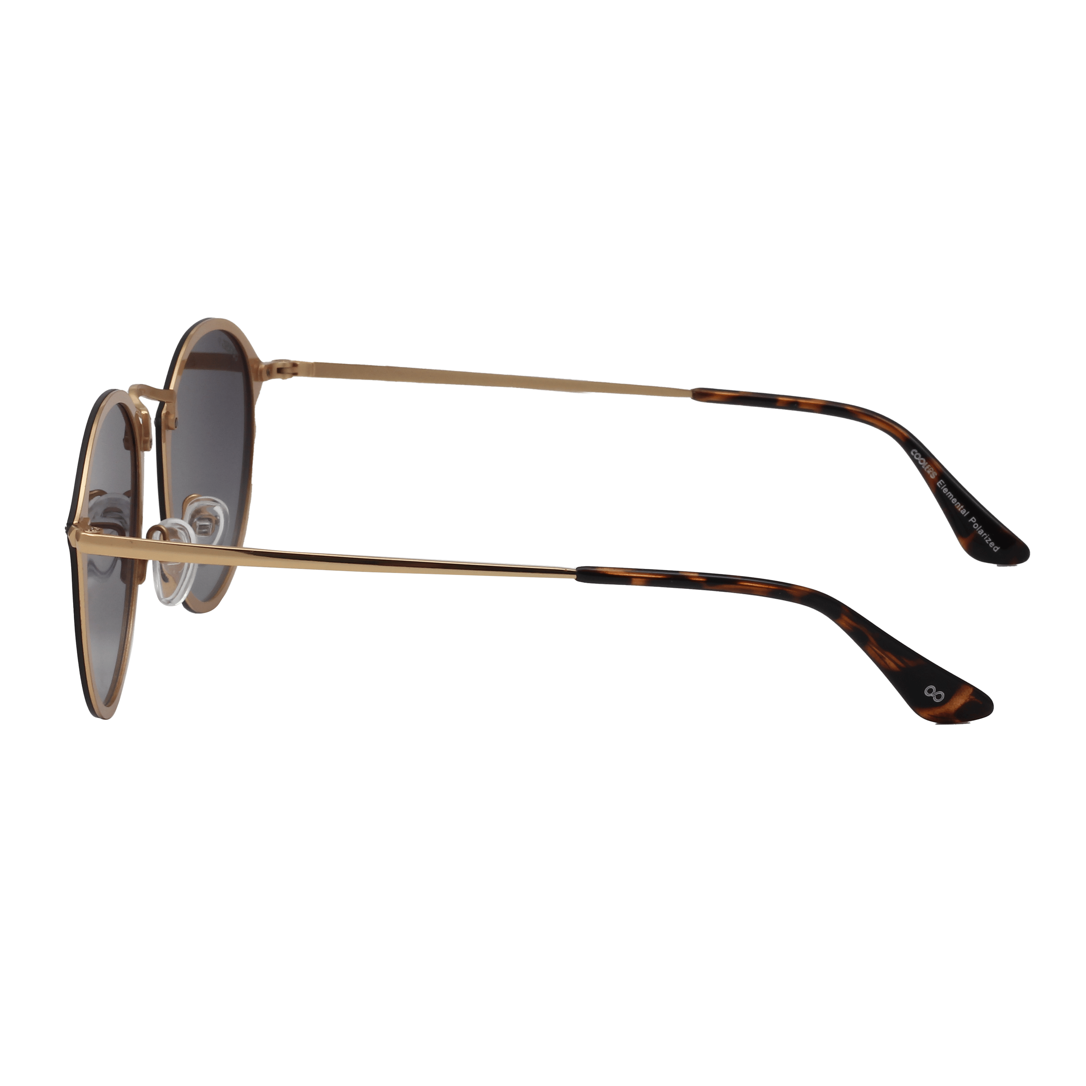 Coolers 17022 Sunglass Gold Female Full Metal Sunglass — Gold frame — view 3