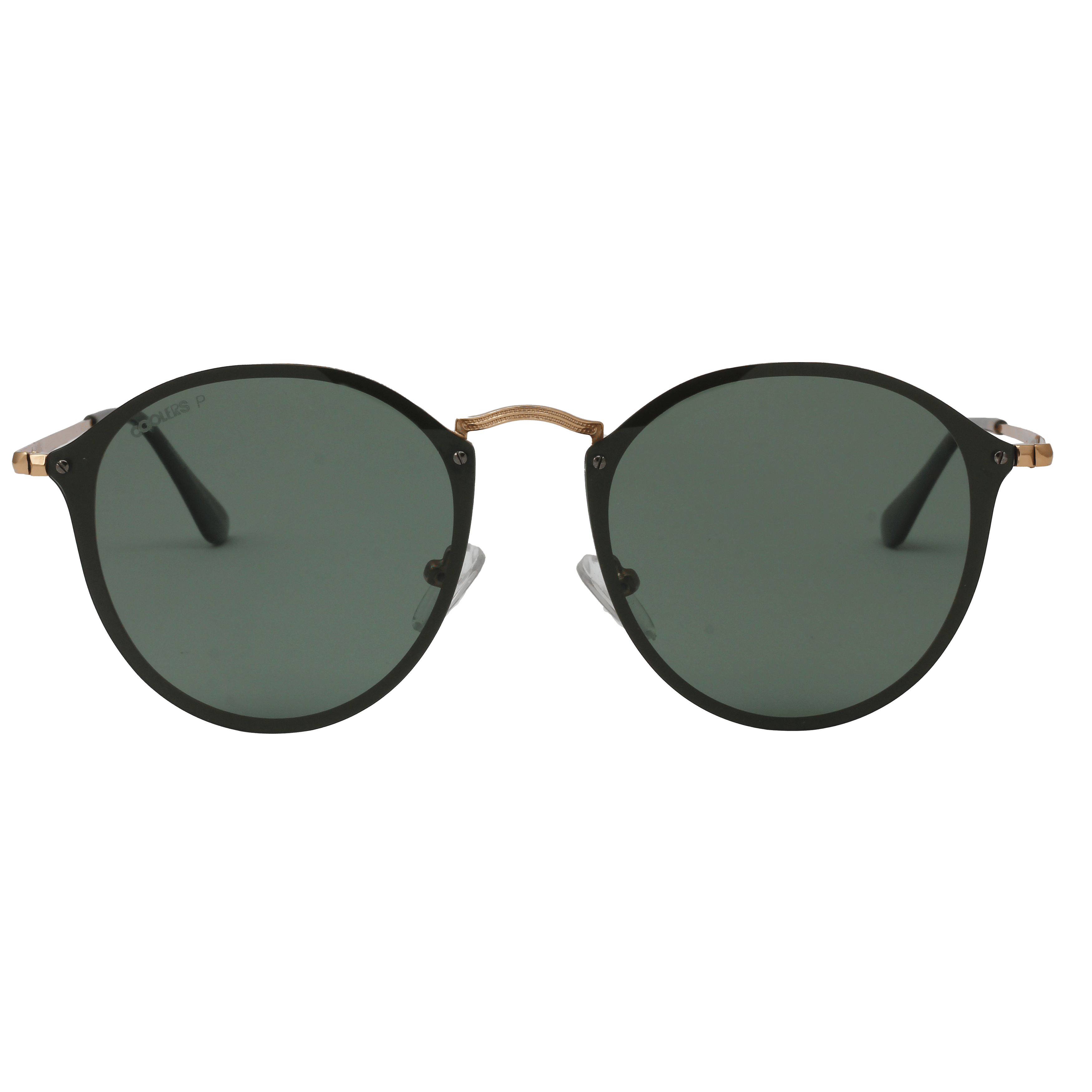 Coolers 17022 Sunglass Gold Female Full Metal Sunglass — Gold frame — view 2