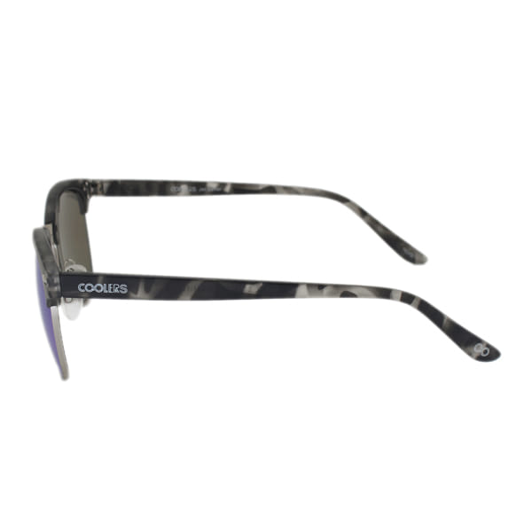 Coolers S0217TG Sunglass Silver Unisex Full Shell Sunglass — Silver frame — view 3
