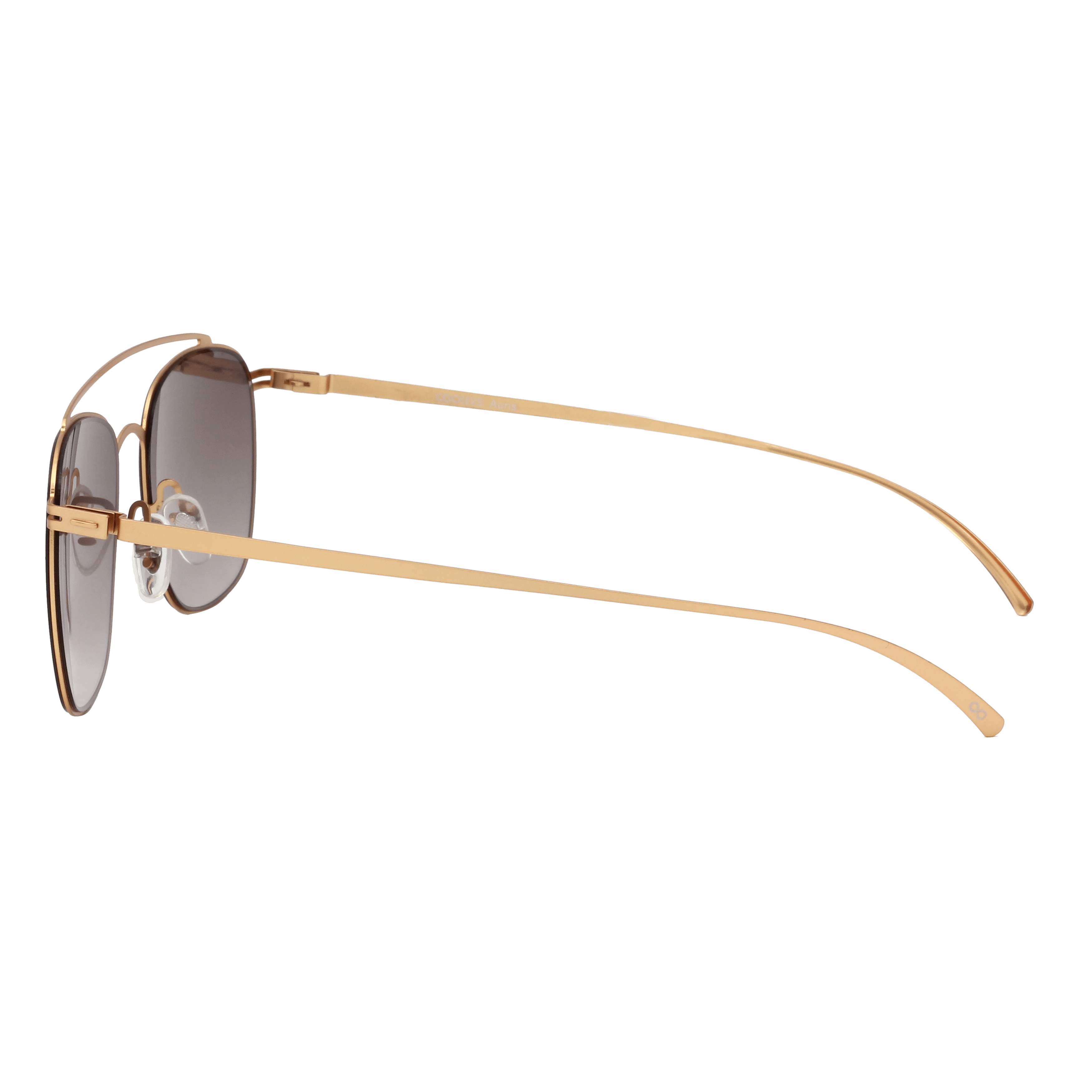 Coolers 1318TT Sunglass Gold Unisex Full Metal Sunglass — Gold frame — view 3