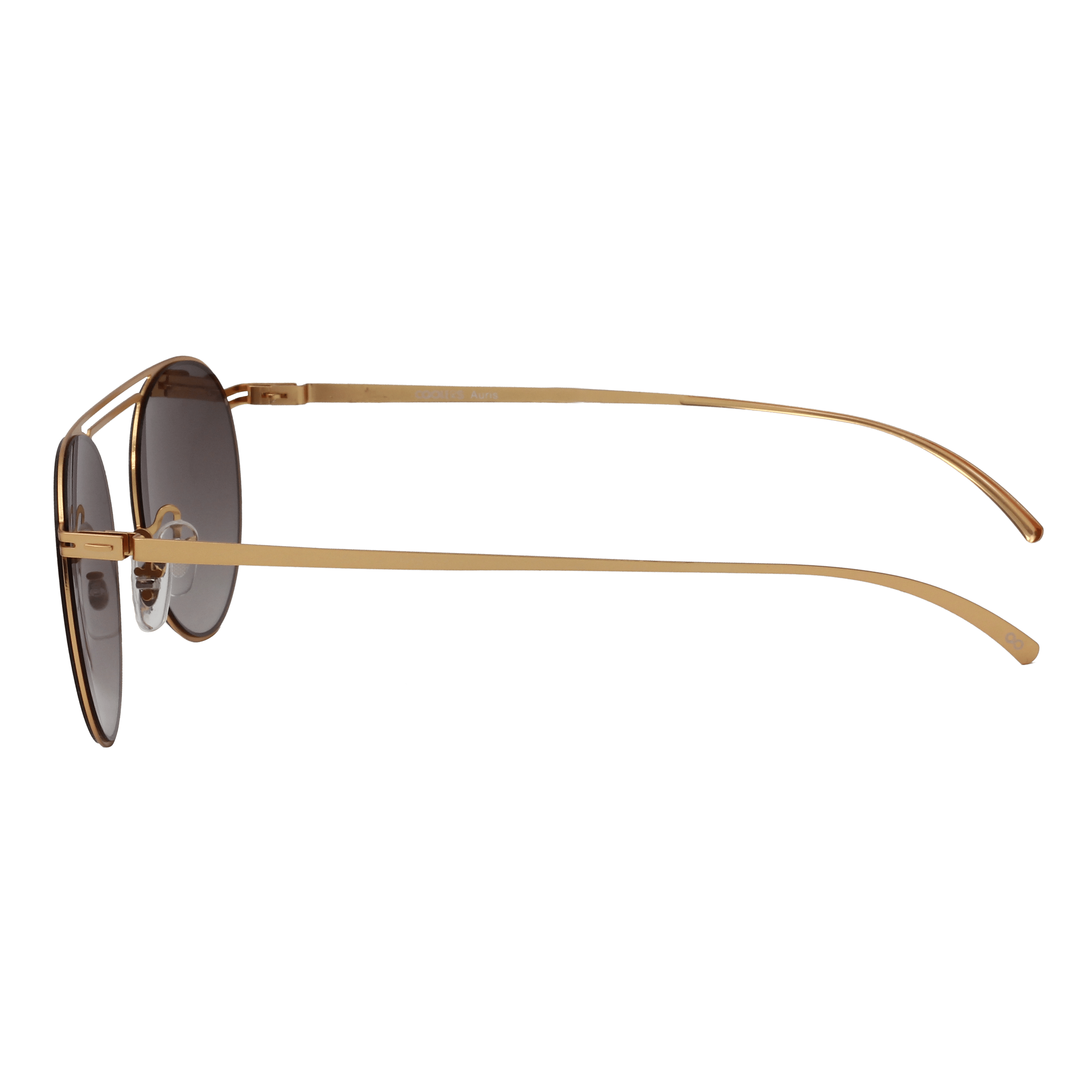 Coolers 1418TT Sunglass Gold Unisex Full Metal Sunglass — Gold frame — view 3