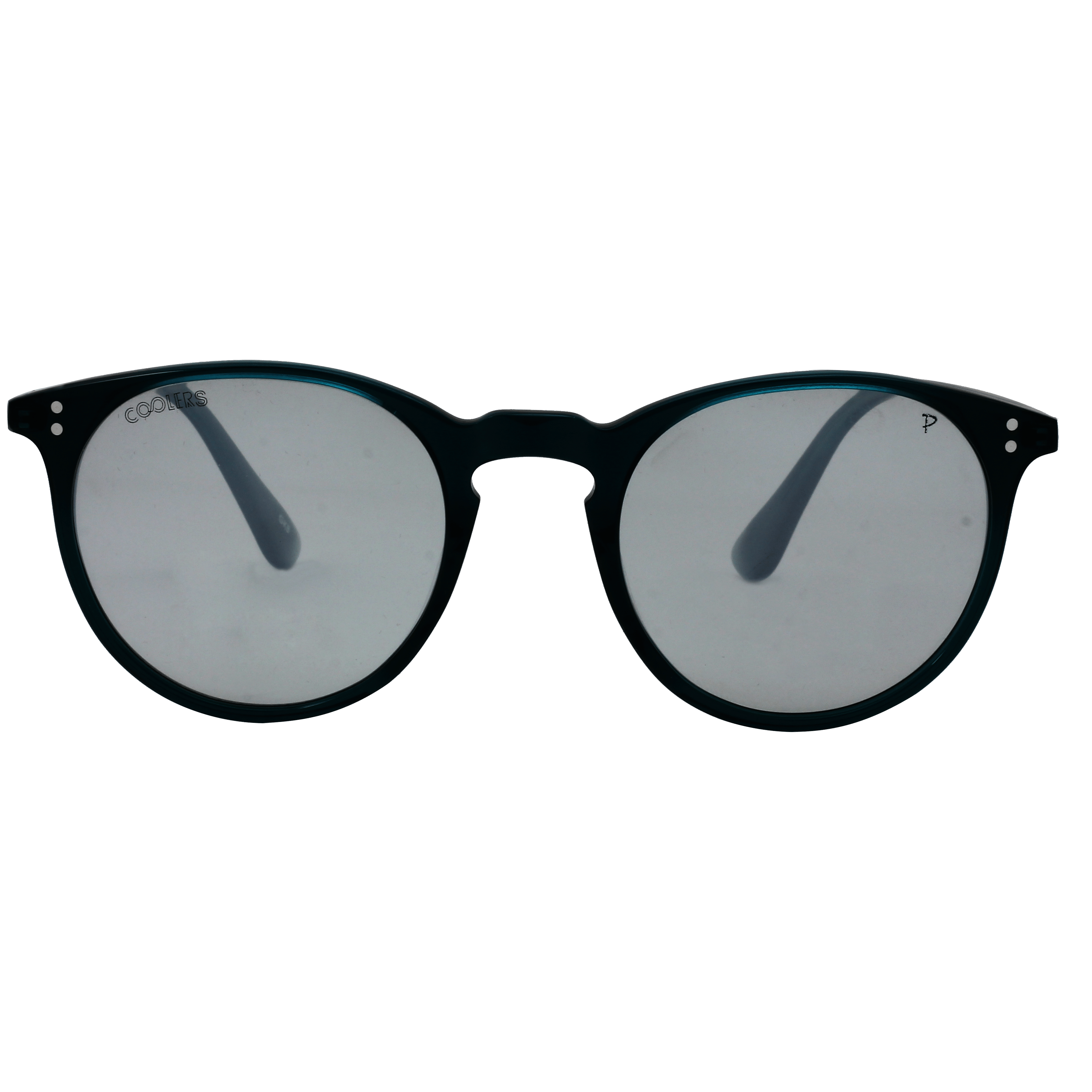 Coolers 0219DE Sunglass Green Unisex Full Shell — Blue frame