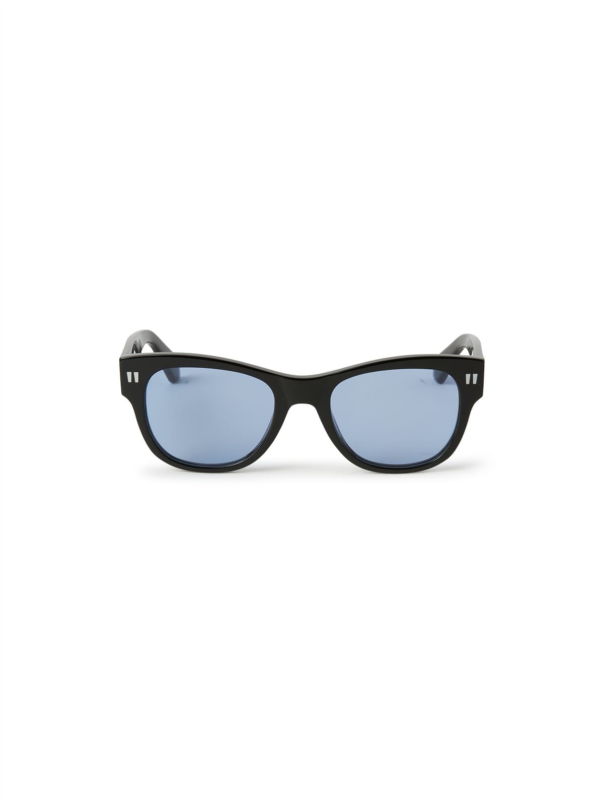 Off White OERI107 Sunglass Black Male Full Shell Sunglass — Black frame — view 1