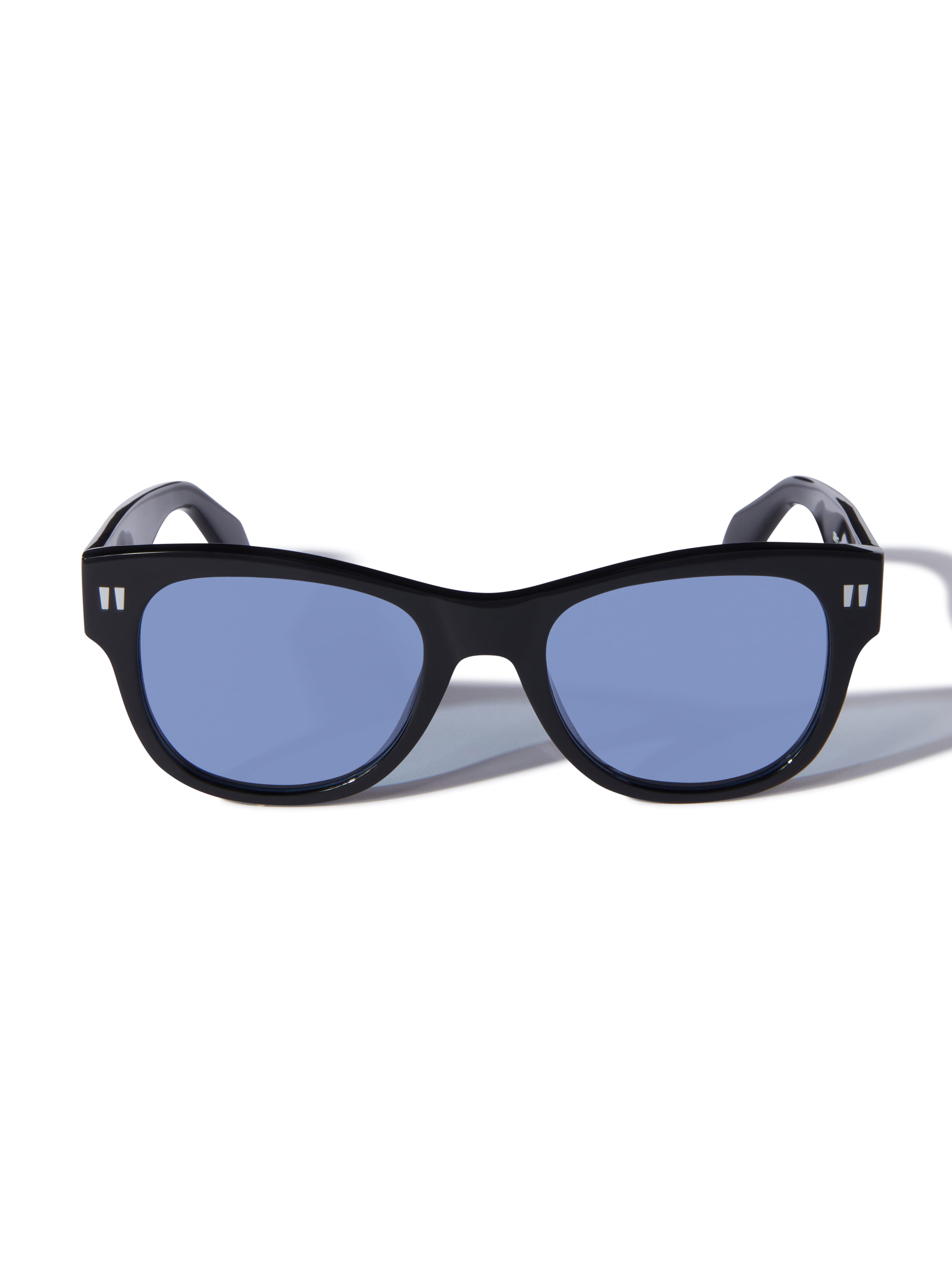 Off White OERI107 Sunglass Black Male Full Shell Sunglass — Black frame — view 3