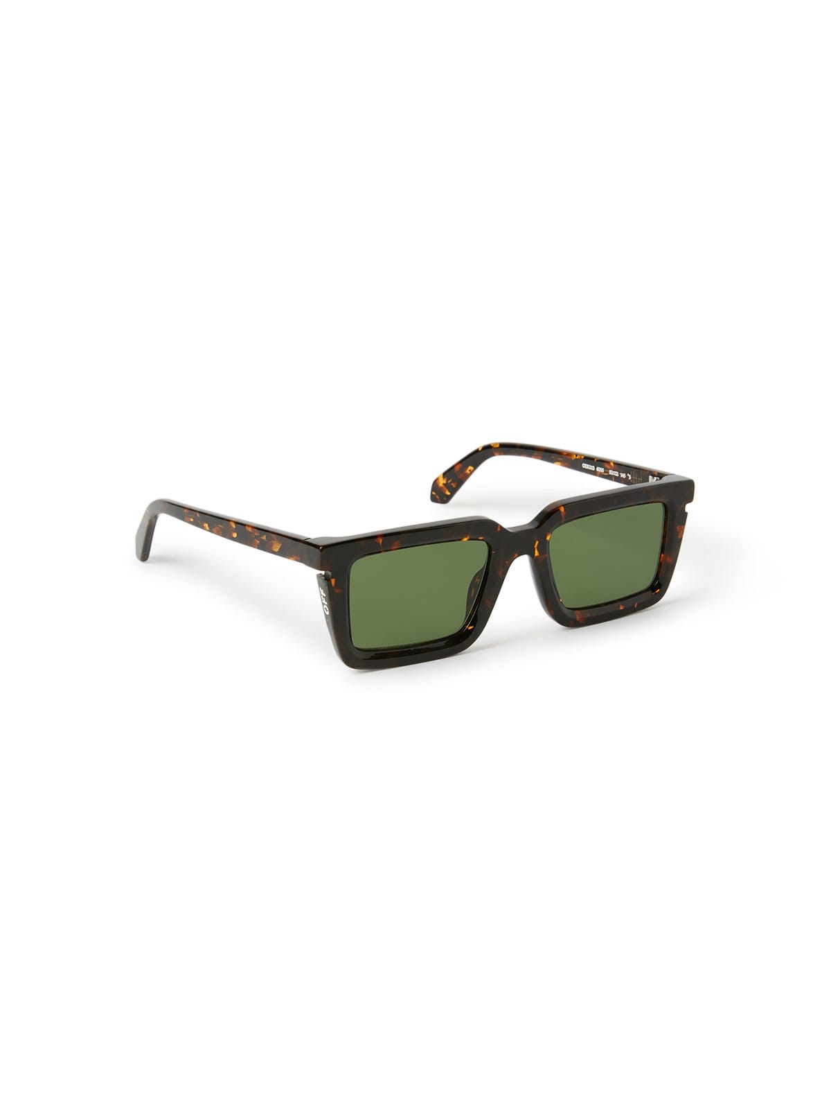 Off White OERI113 Sunglass Havana Male Full Shell Sunglass — Havana frame — view 2