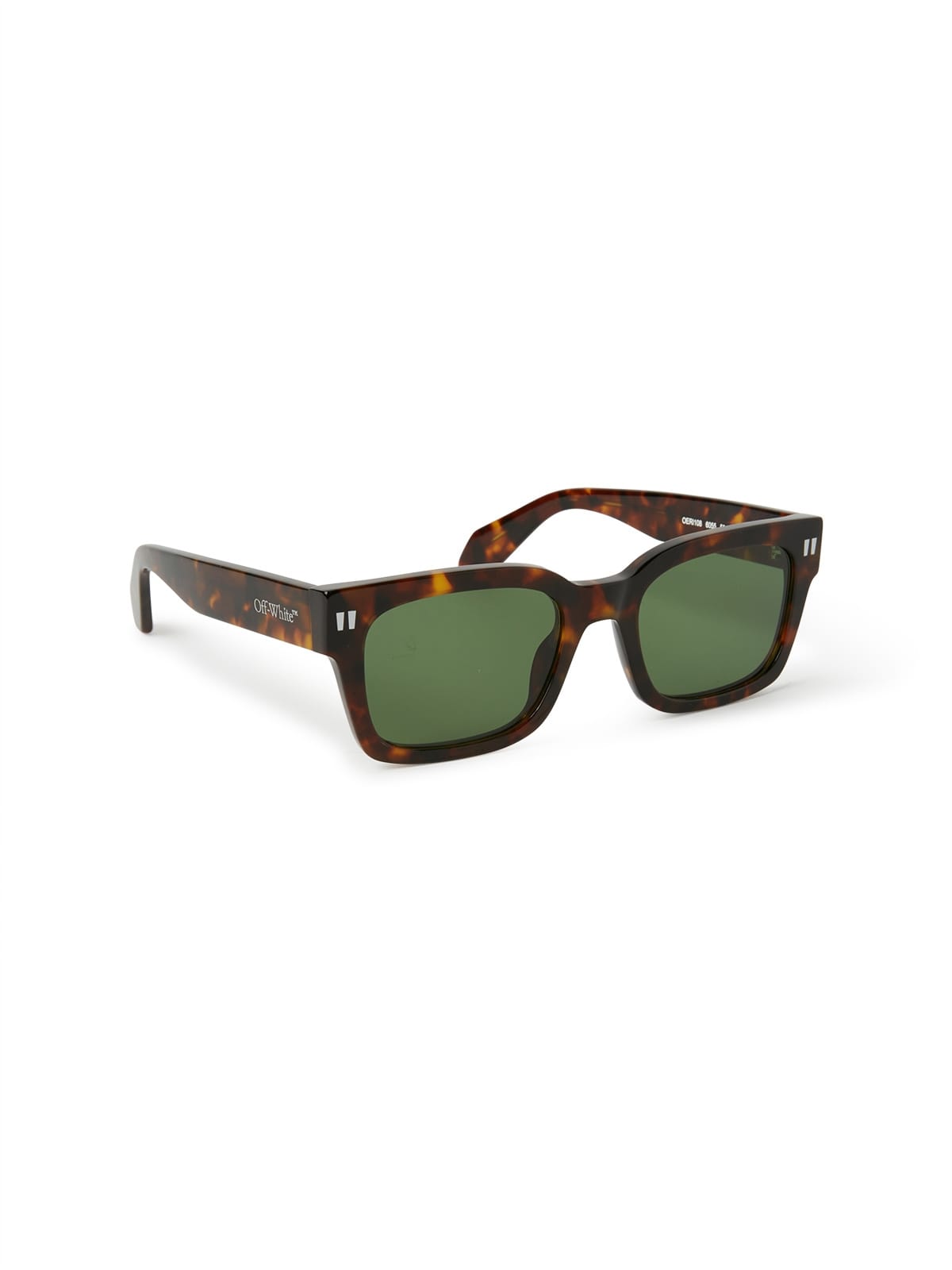 Off White OERI108S2416055 Sunglass Havana Male Full Shell Sunglass — Havana frame — view 2