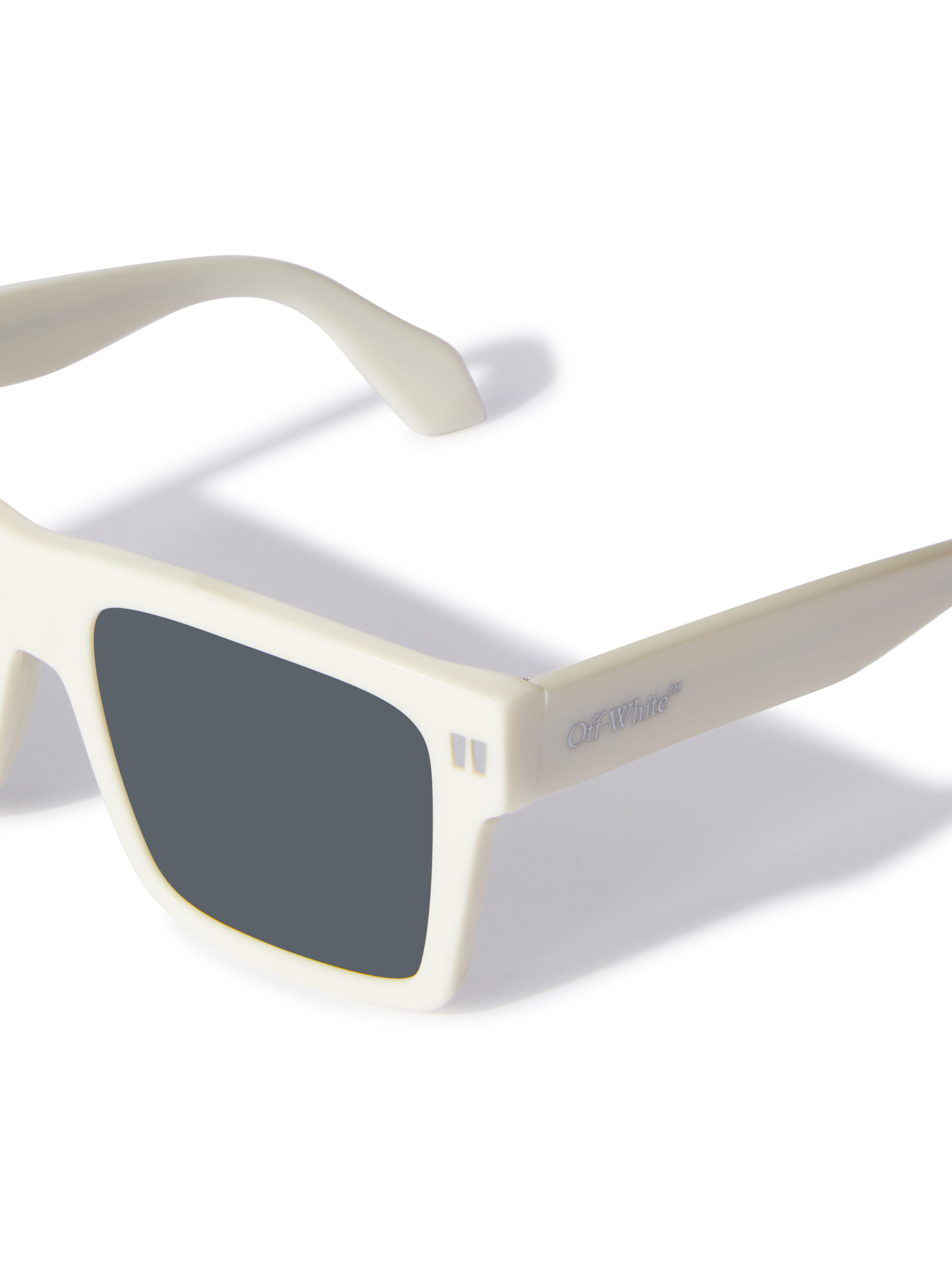 Off White OERI109S2410107 Sunglass Ivory Male Full Shell Sunglass — Ivory frame — view 2