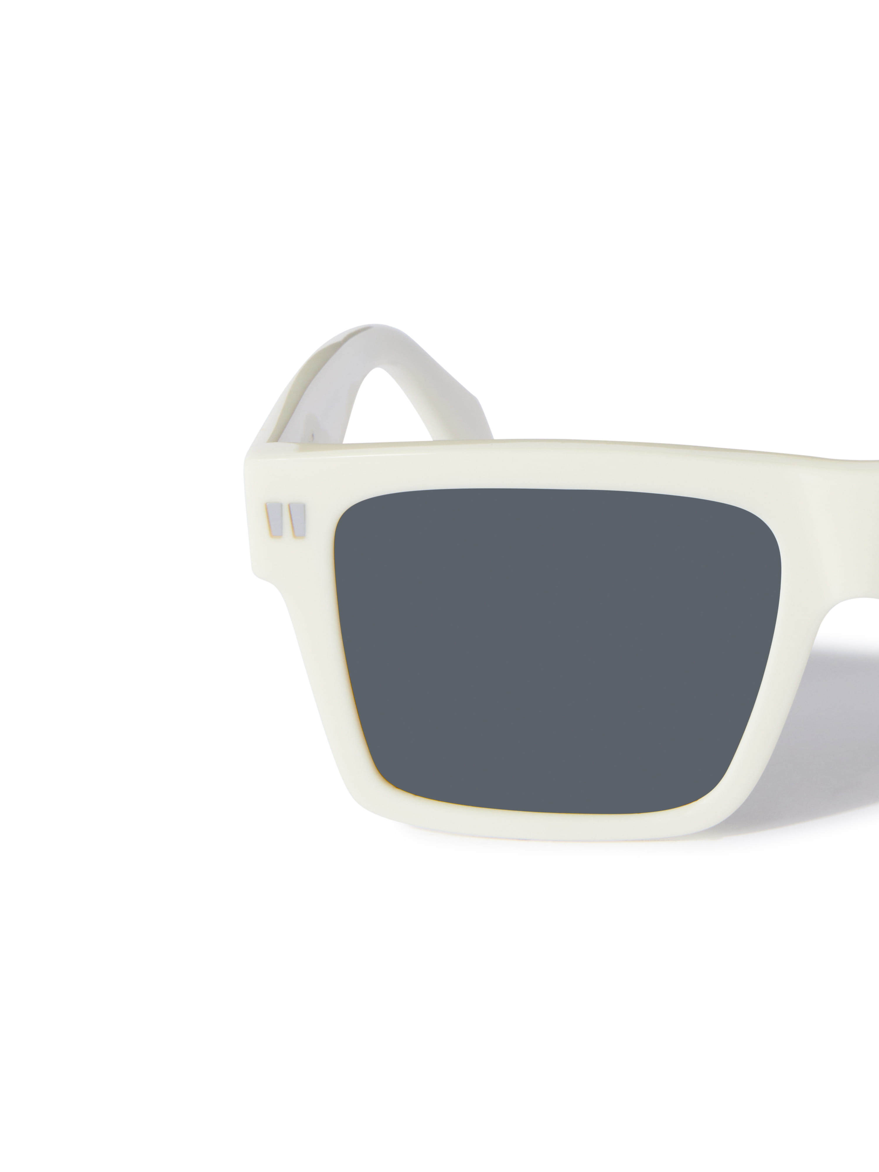 Off White OERI109S2410107 Sunglass Ivory Male Full Shell Sunglass — Ivory frame — view 3