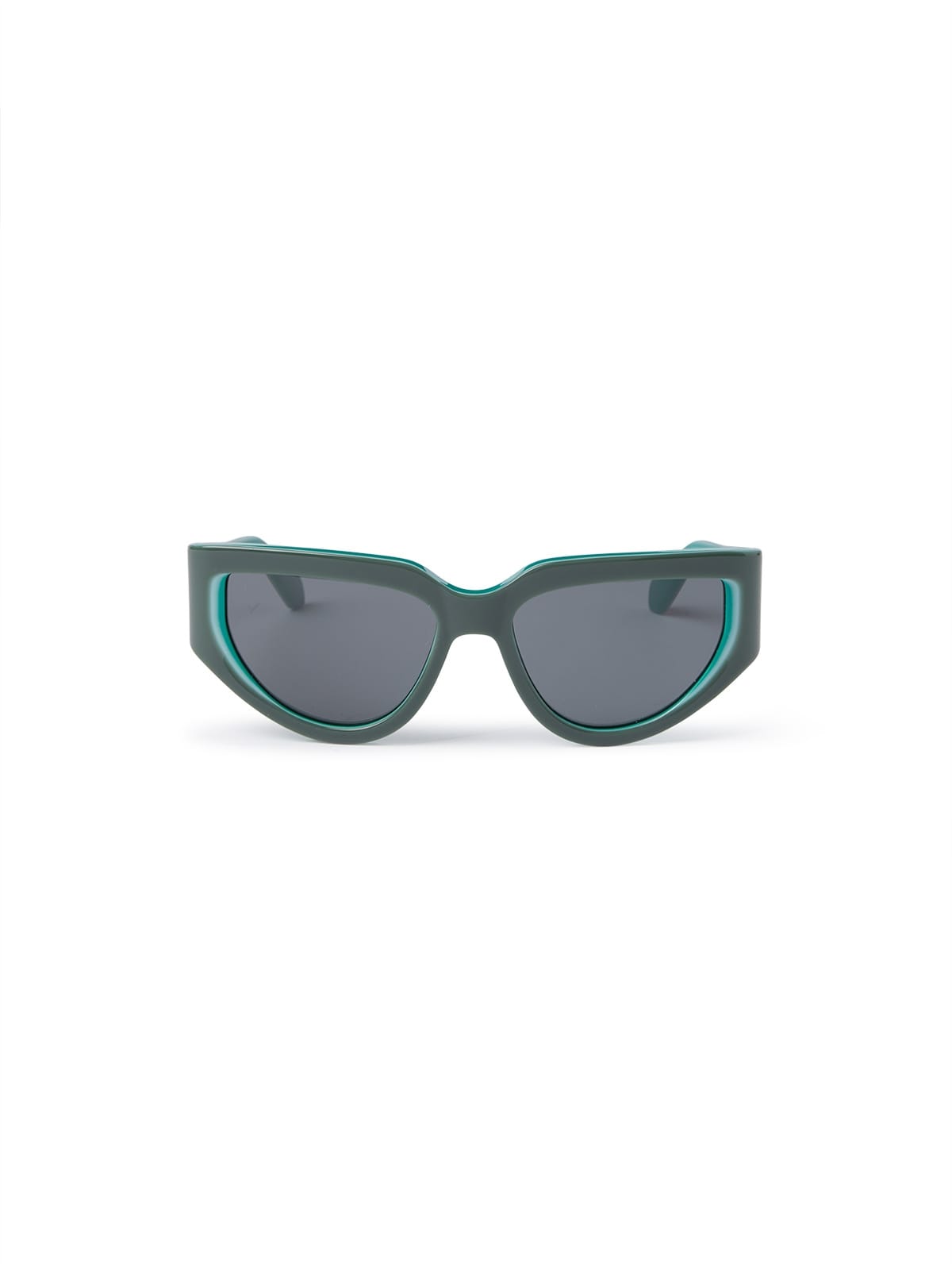Off White OERI116 Sunglass Green Female Full Shell — Green frame
