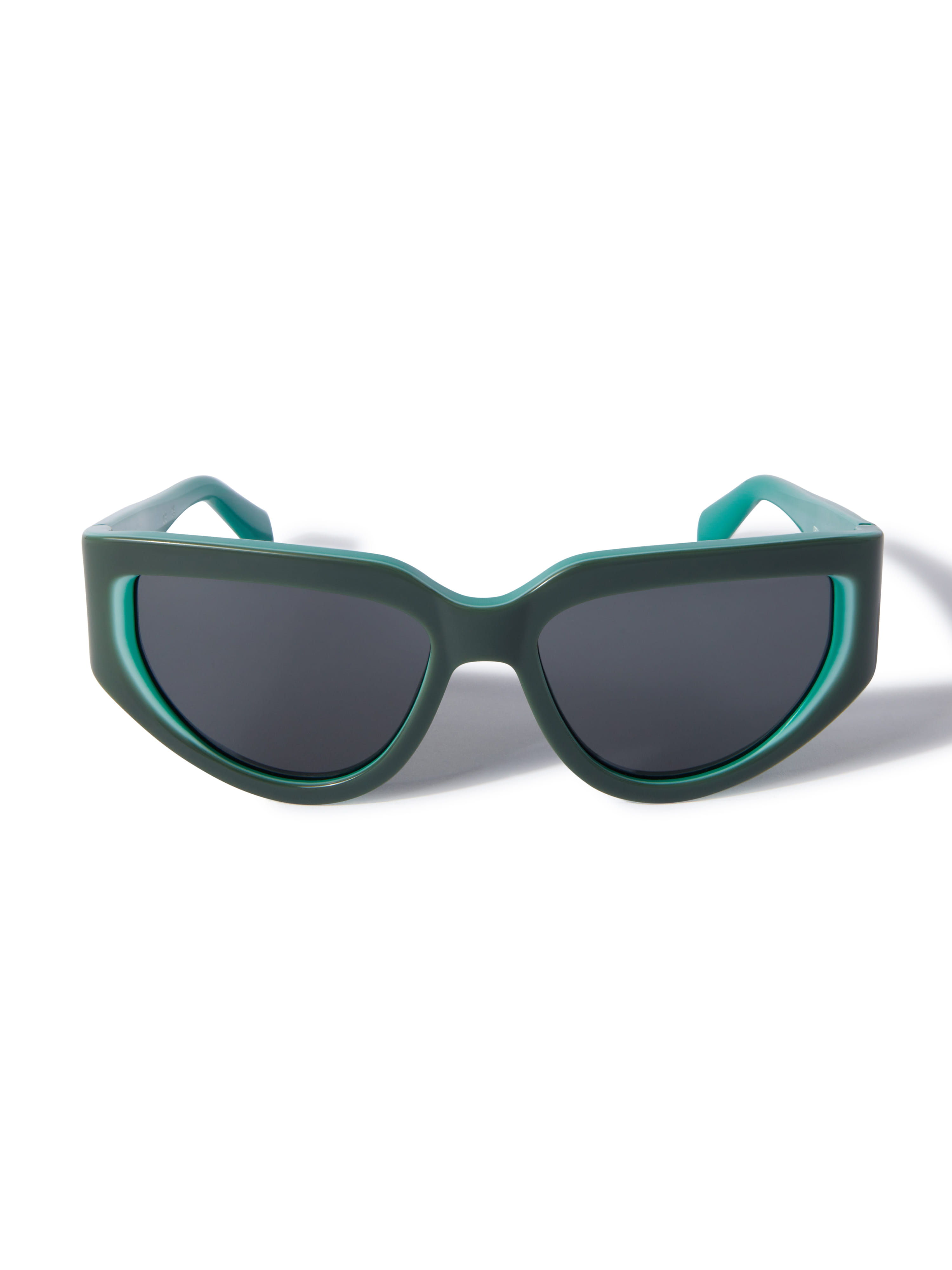 Off White OERI116 Sunglass Green Female Full Shell Sunglass — Green frame — view 5