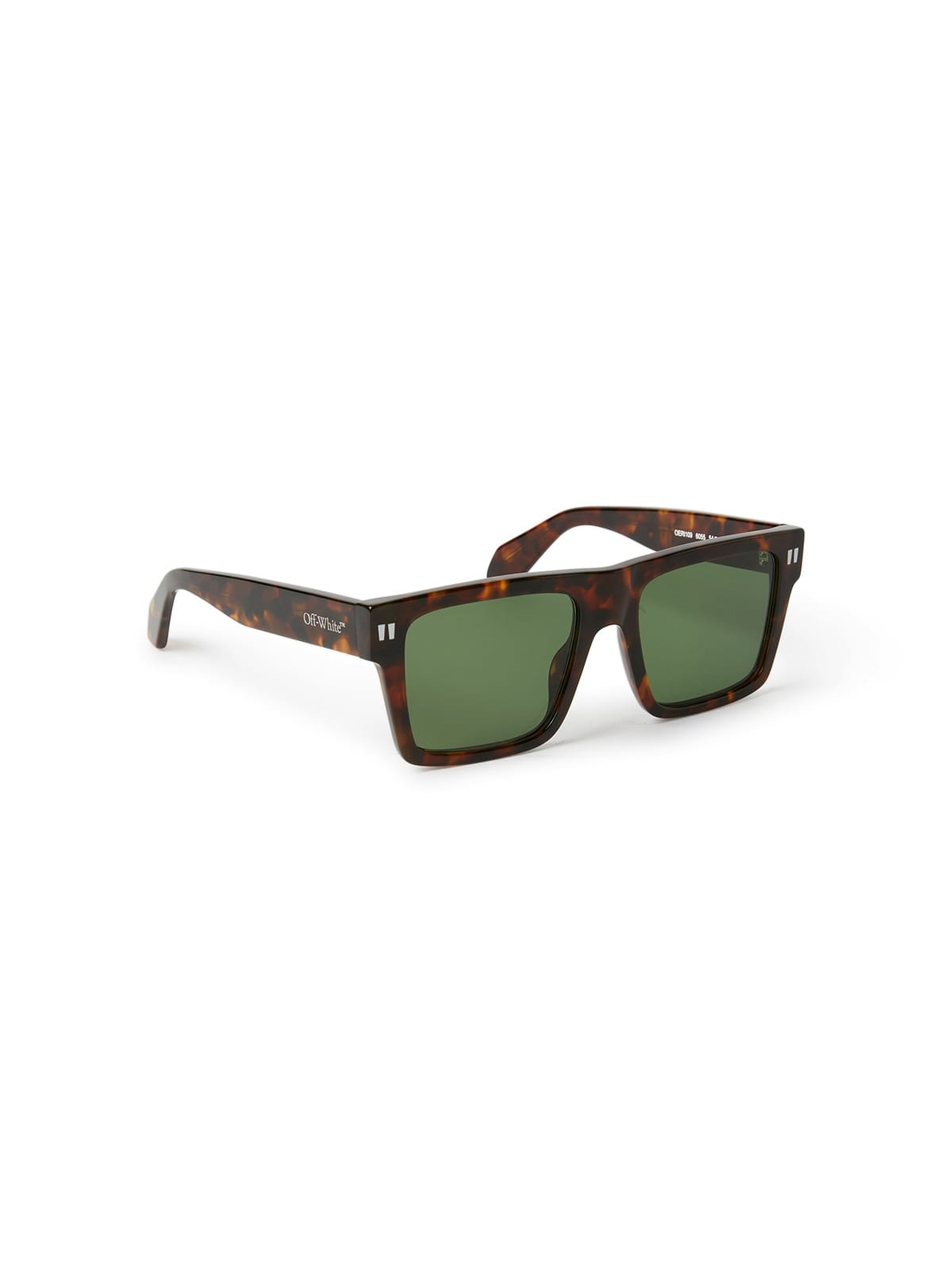 Off White OERI109S2416055 Sunglass Havana Male Full Shell Sunglass — Havana frame — view 2