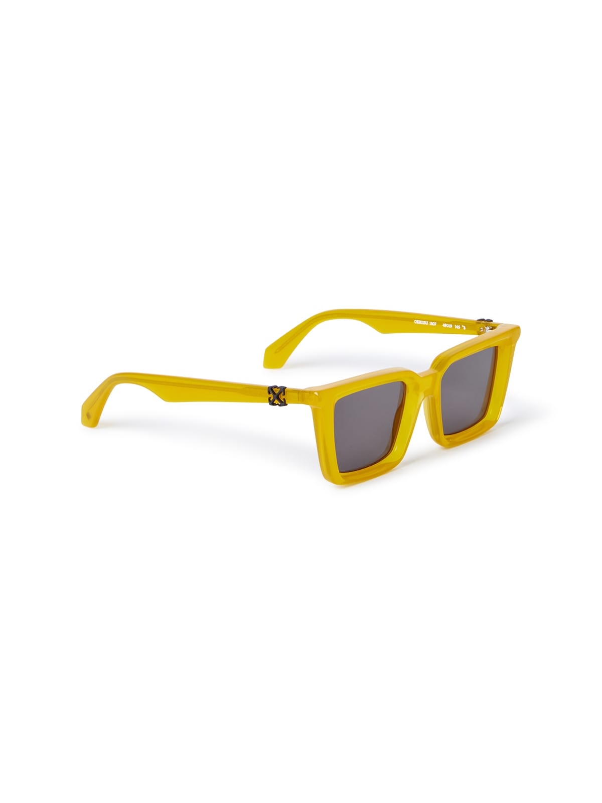 Off White OERI13U Sunglass Yellow Unisex Full Shell Sunglass — Yellow frame — view 2