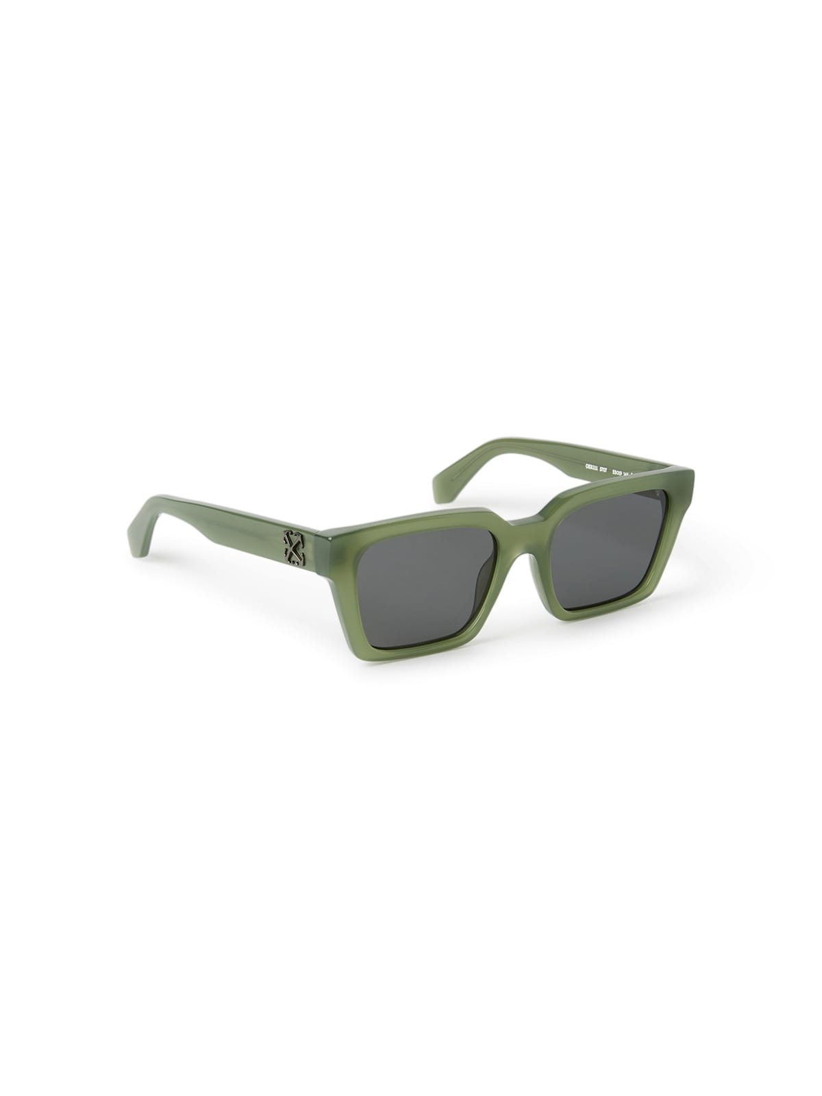Off White OERI111S2415707 Sunglass Olive Male Full Shell Sunglass — Olive frame — view 2