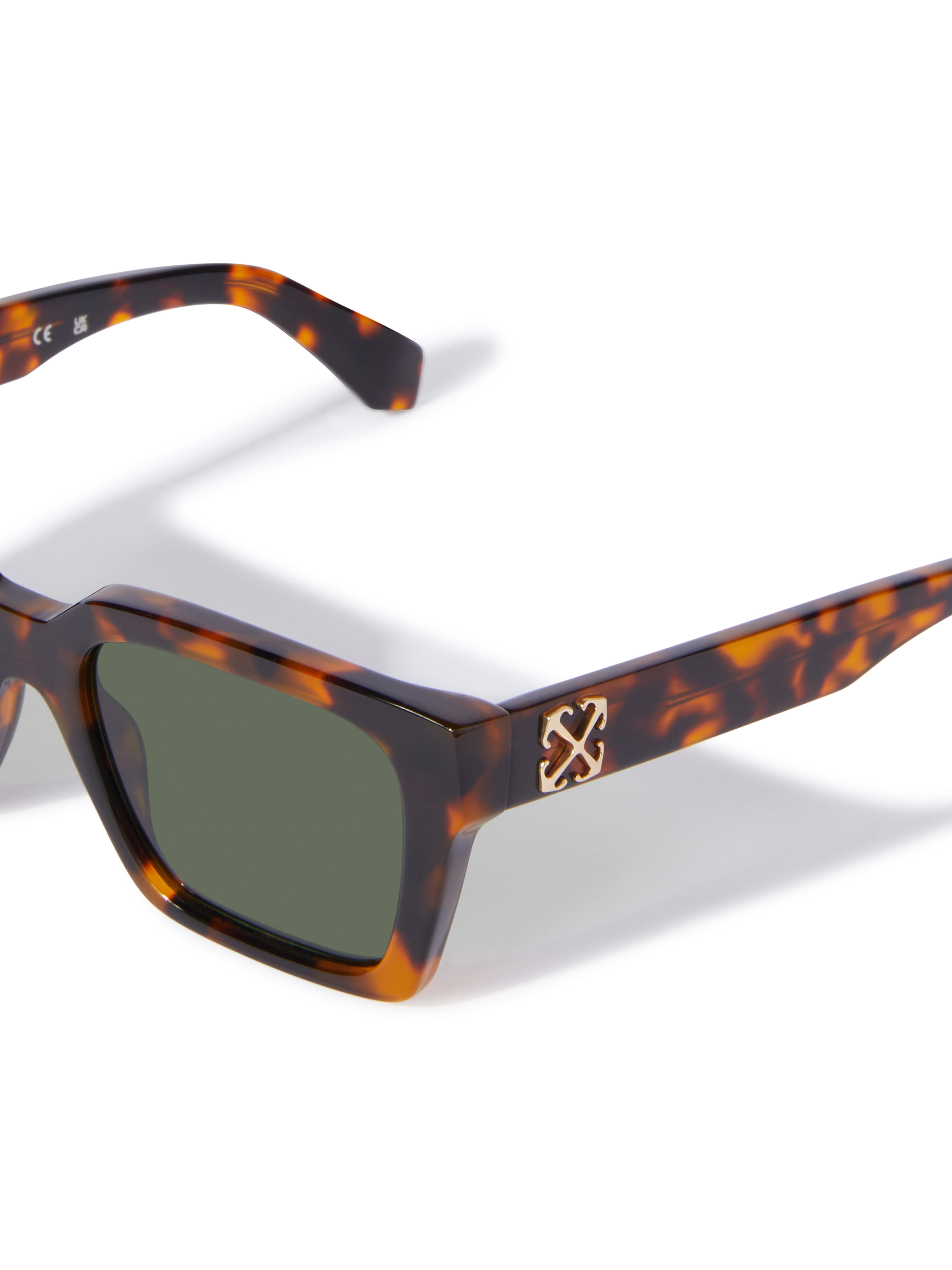 Off White OERI111S2416055 Sunglass Havana Male Full Shell Sunglass — Havana frame — view 2