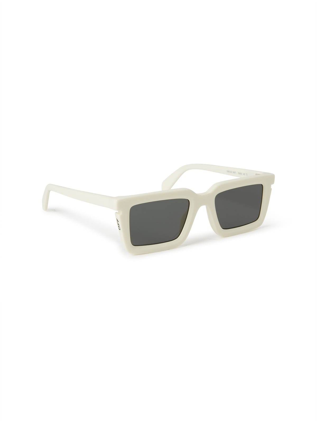 Off White OERI113S2410107 Sunglass Ivory Male Full Shell Sunglass — Ivory frame — view 2