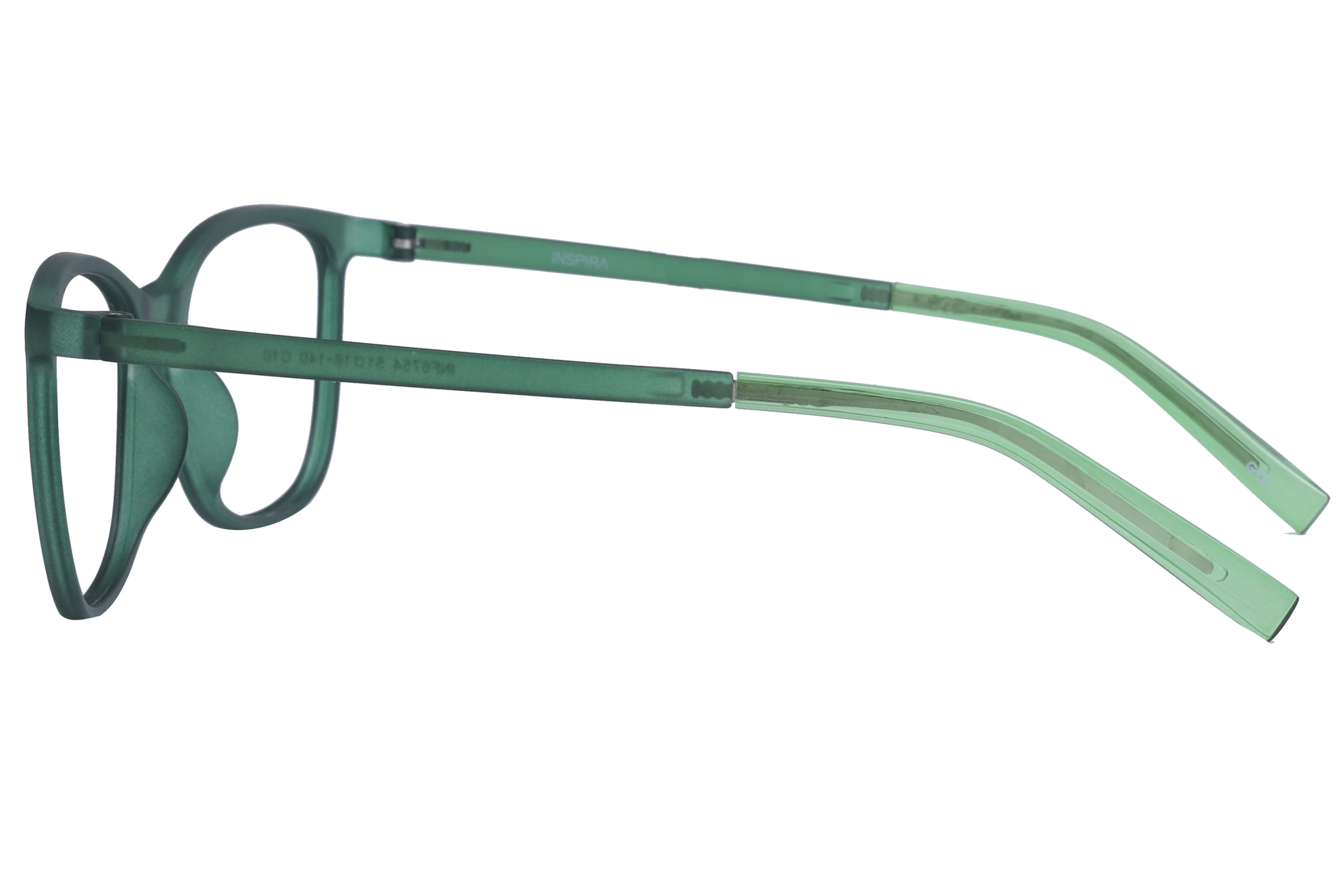 Inspira INF6754 Frame Matt Green Female Full Shell Frame — Matt Green frame — view 2