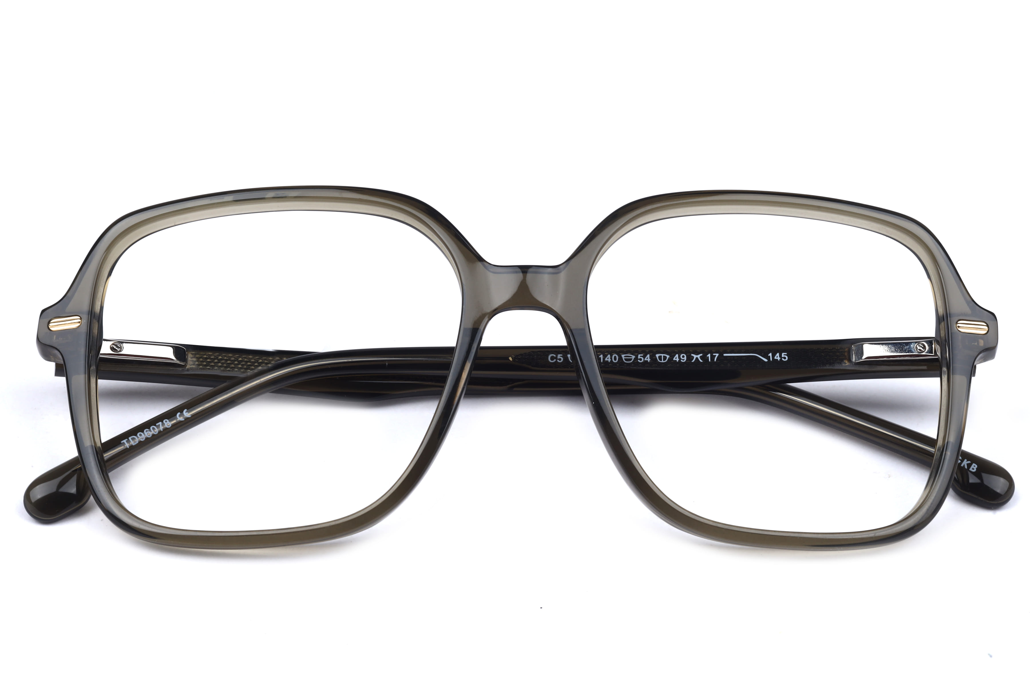 Inspira TD96078 Frame Transparent Olive Female Full Shell Frame — Transparent Olive frame — view 4